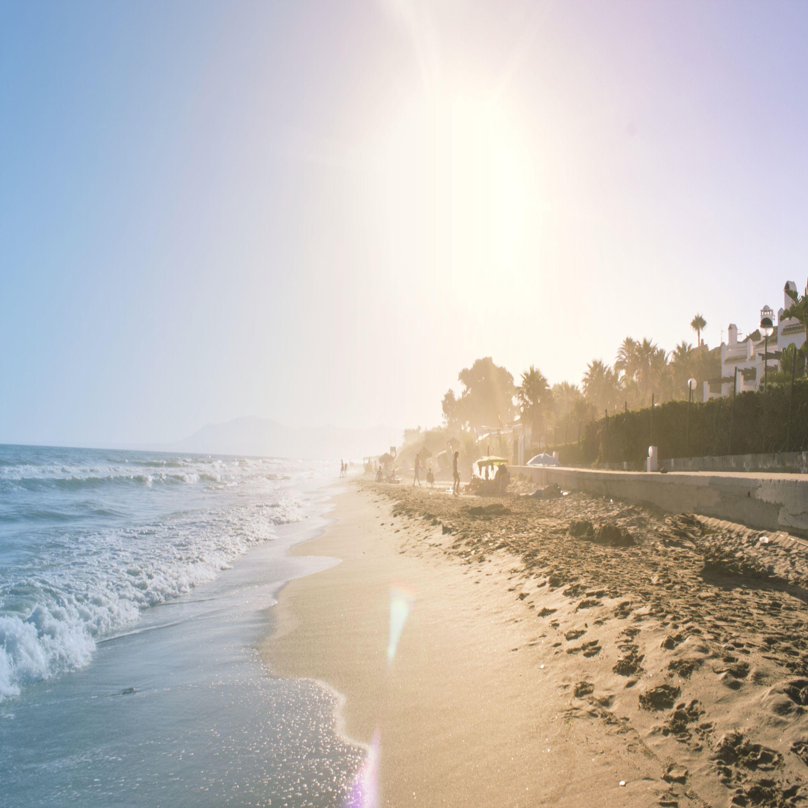 2732x2732 Beach Sea iPad Wallpaper