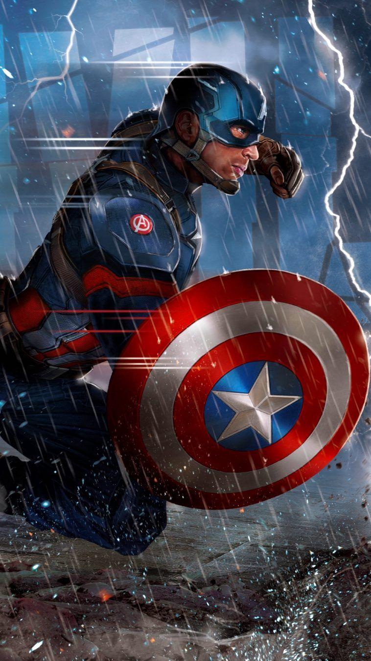 758x1348 Captain America Hình Nền iPhone. wallpaper.wiki