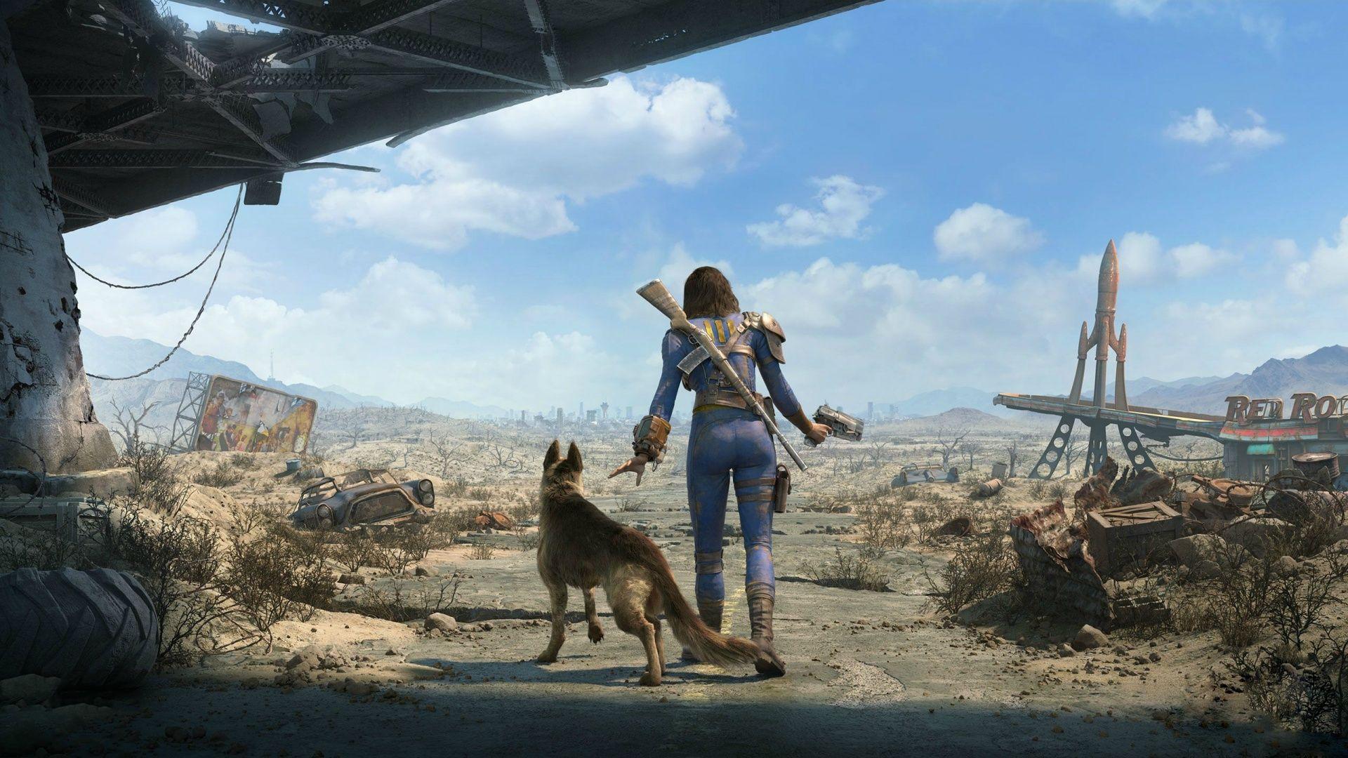 1920x1080 Fallout 4 Girl Survivor Wasteland Wallpaper
