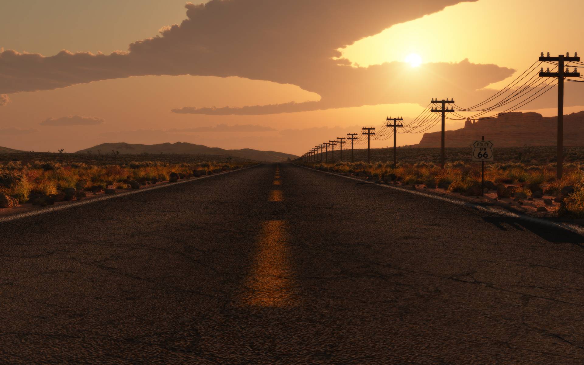1920x1200 Wasteland Wallpaper