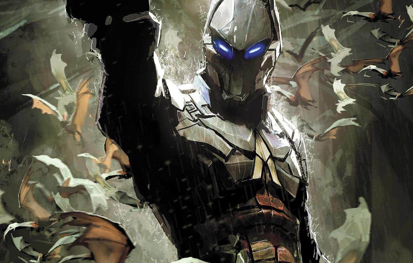 1332x850 Wallpaper Comic, DC Comics, Batman: Arkham Knight, Arkham Knight