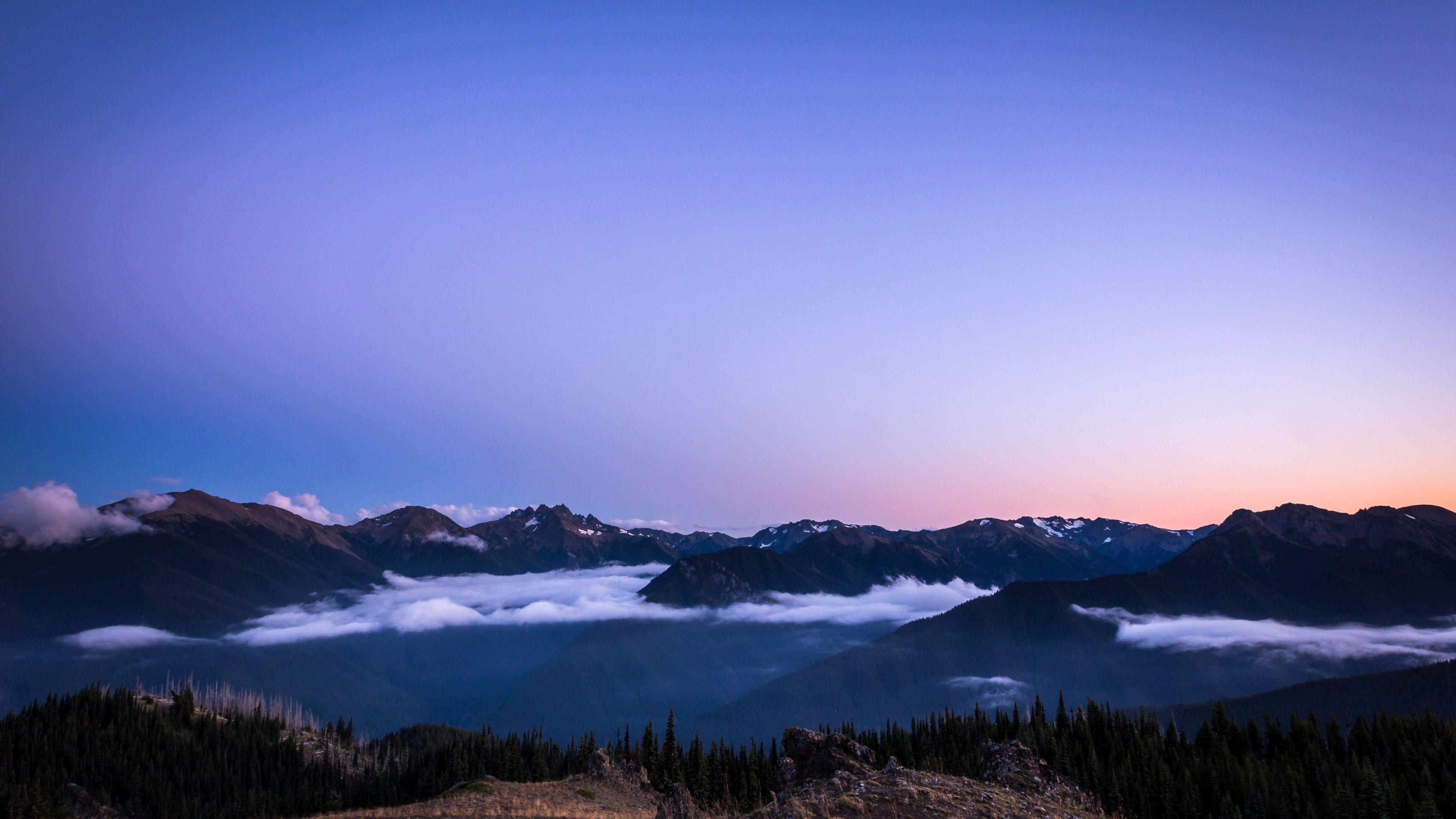 3840x2160 Download 3840x2160 Olympic National Park, Clear Sky, Clouds