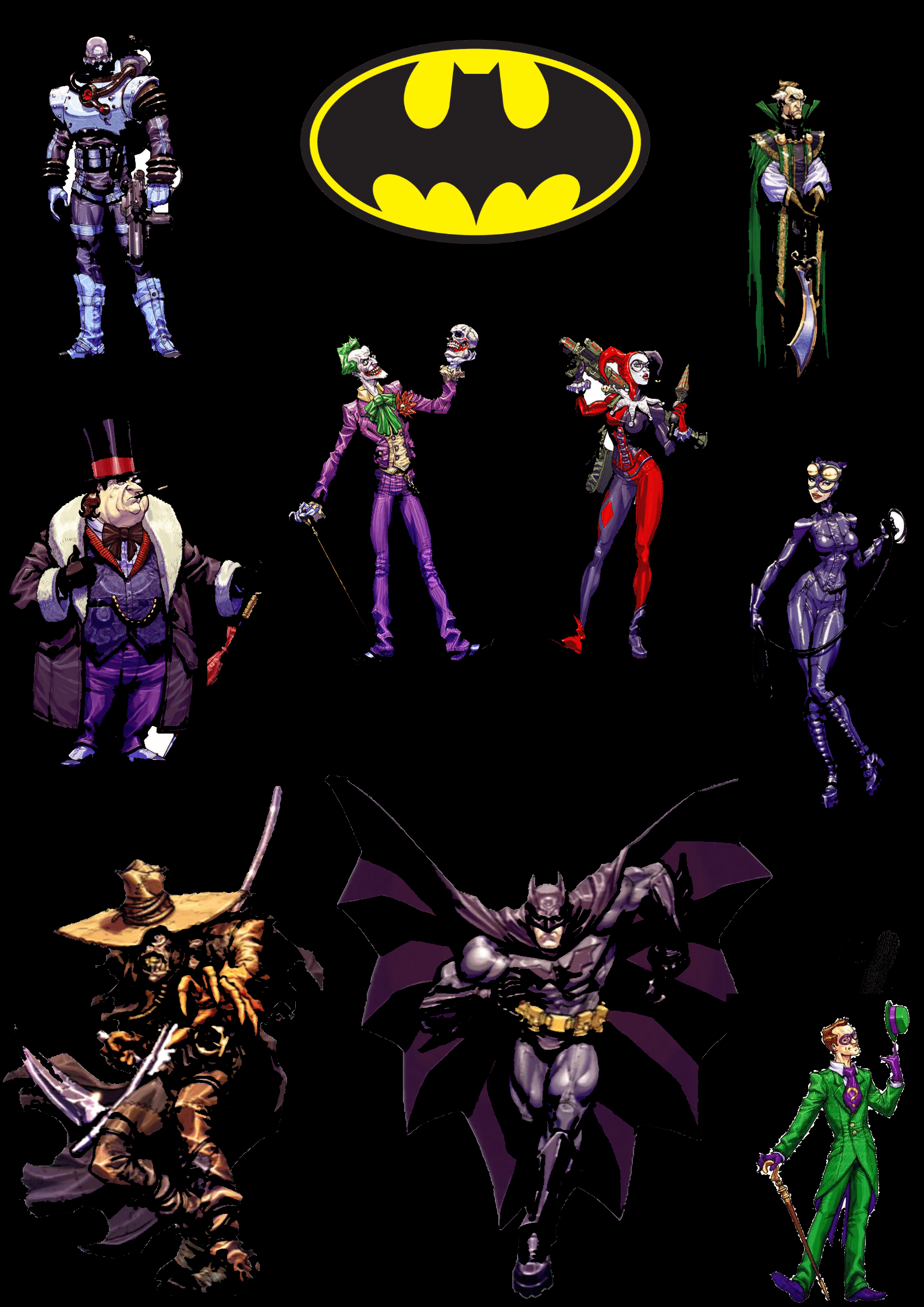 1587x2245 A Wallpaper I made with the 90s like artwork from Batman Arkham