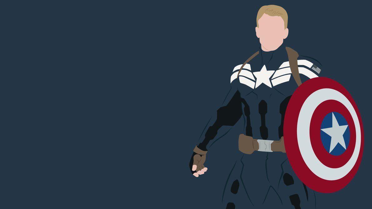 1191x670 Captain America Minimalist Wallpaper