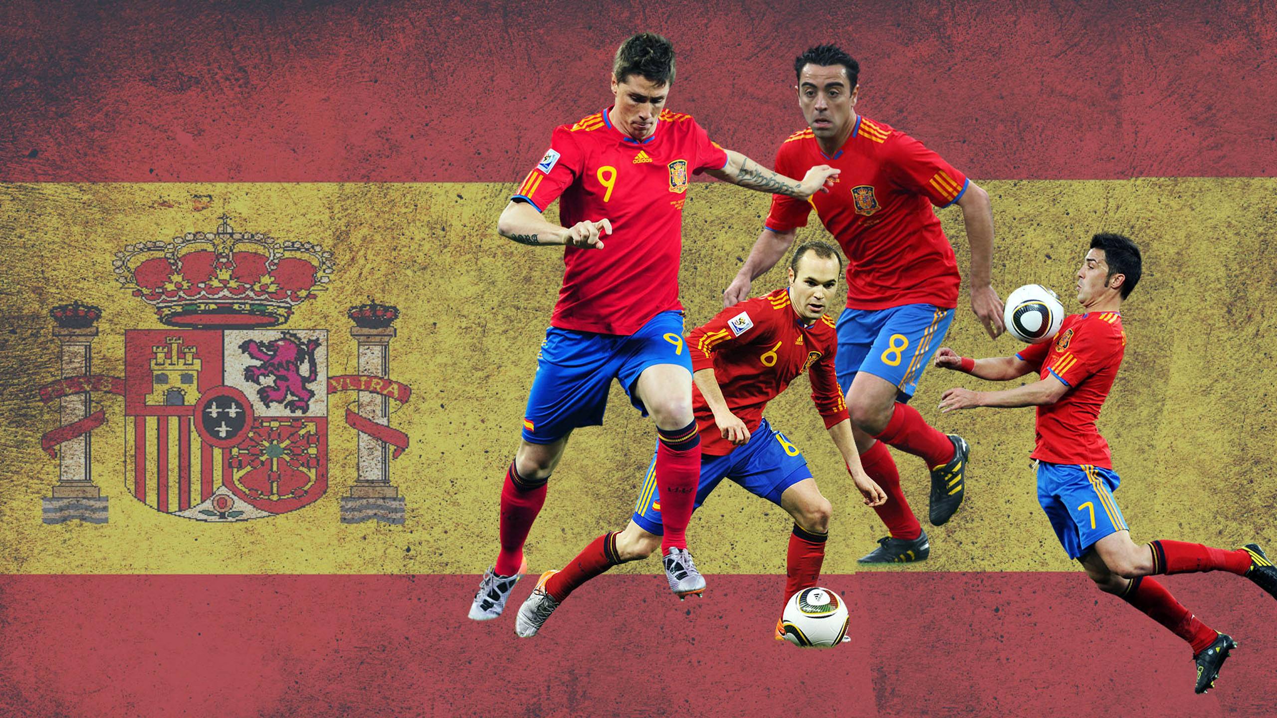 2560x1440 Spain Soccer Team Wallpaper