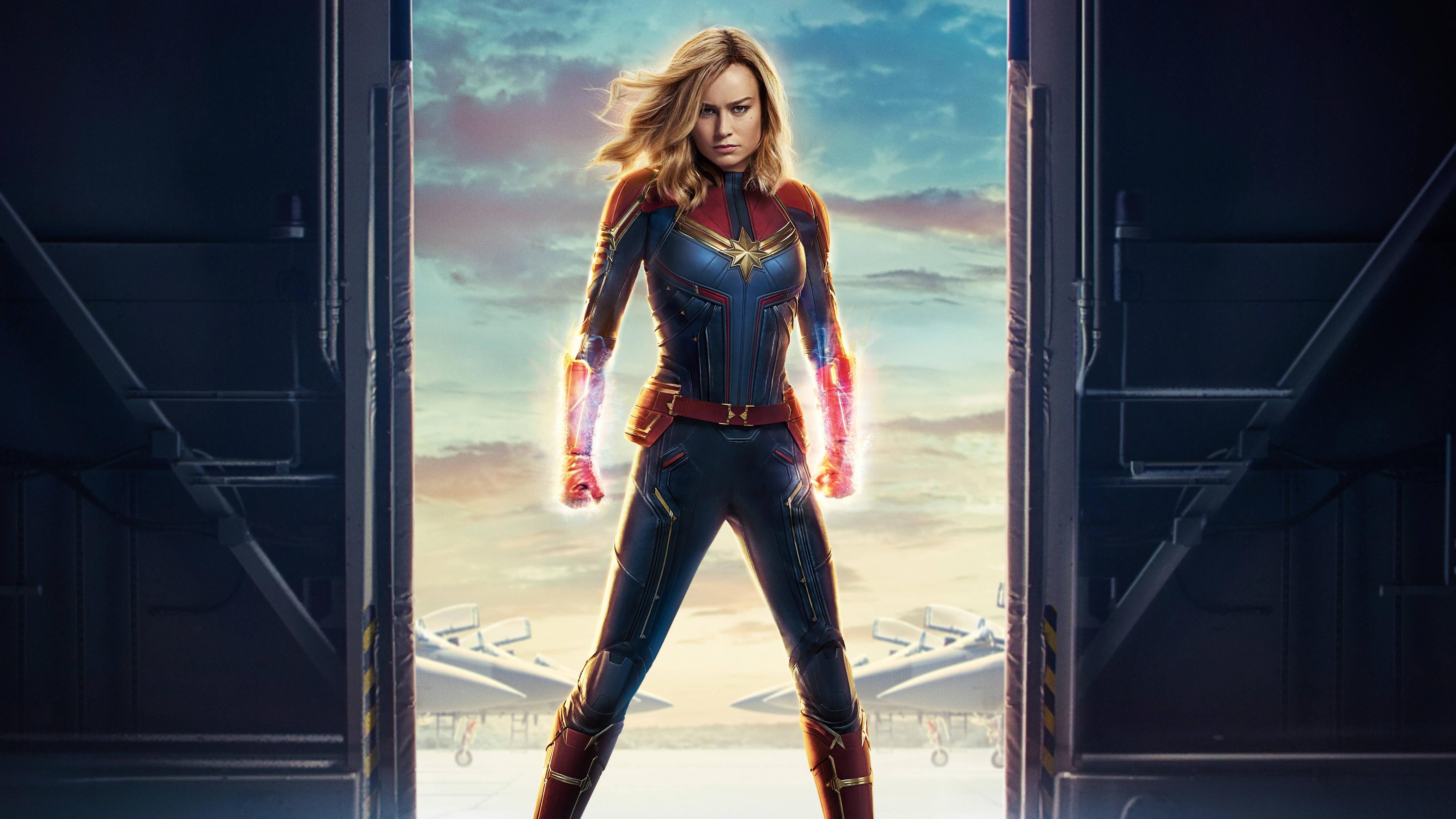7680x4320 Captain Marvel Carol Danvers Brie Larson Movie 2019 8K