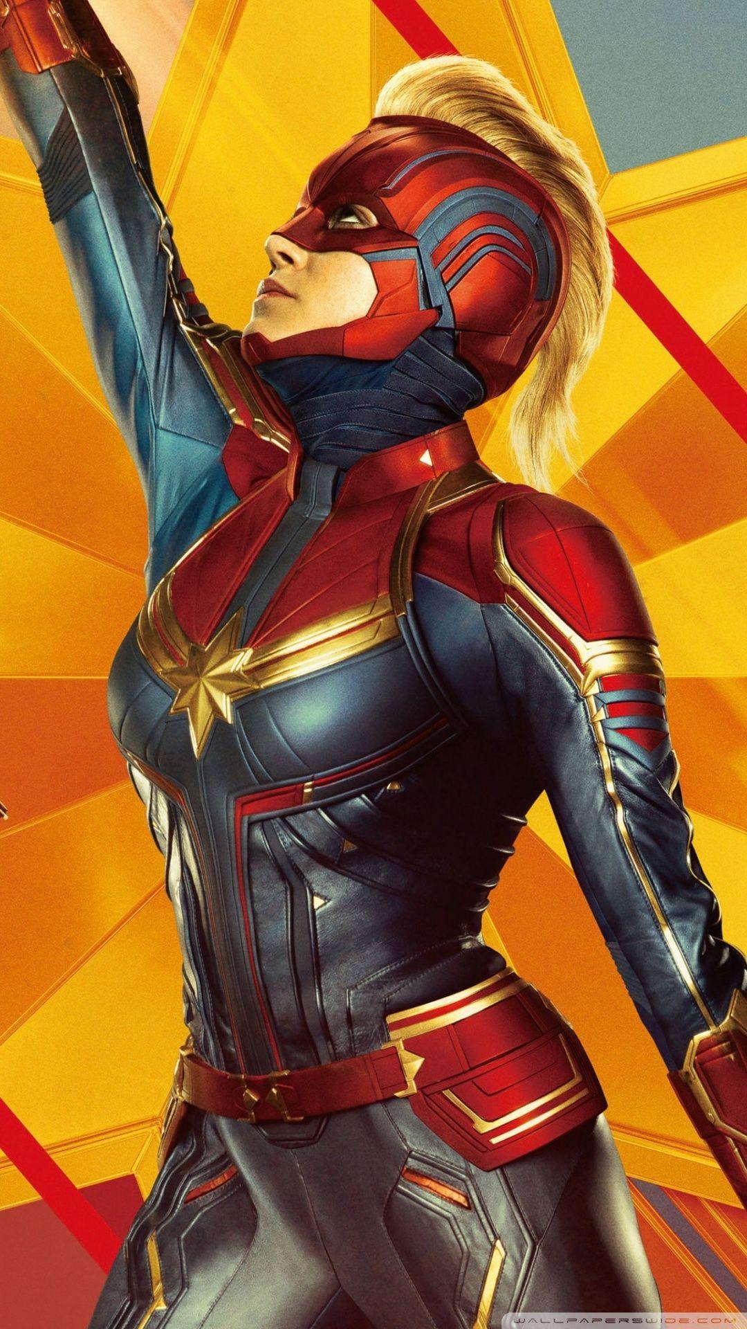 1080x1920 Captain Marvel 2019 Ultra HD Desktop Background Wallpaper
