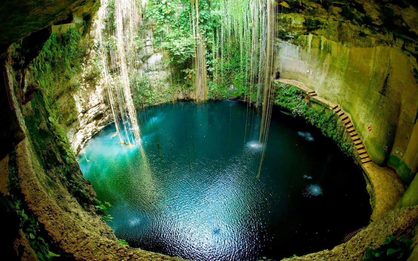 1600x1000 Hd Desktop Wallpaper: Cenote, Mexico