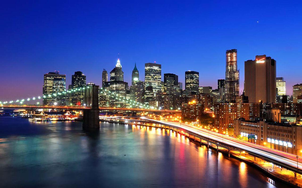 1280x800 Free download New York Skyline See Sight Wallpaper 1280x800 pixel