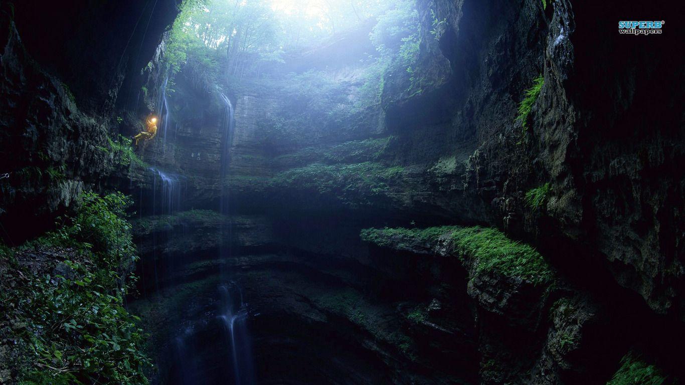 1366x768 Cave wallpaperx768