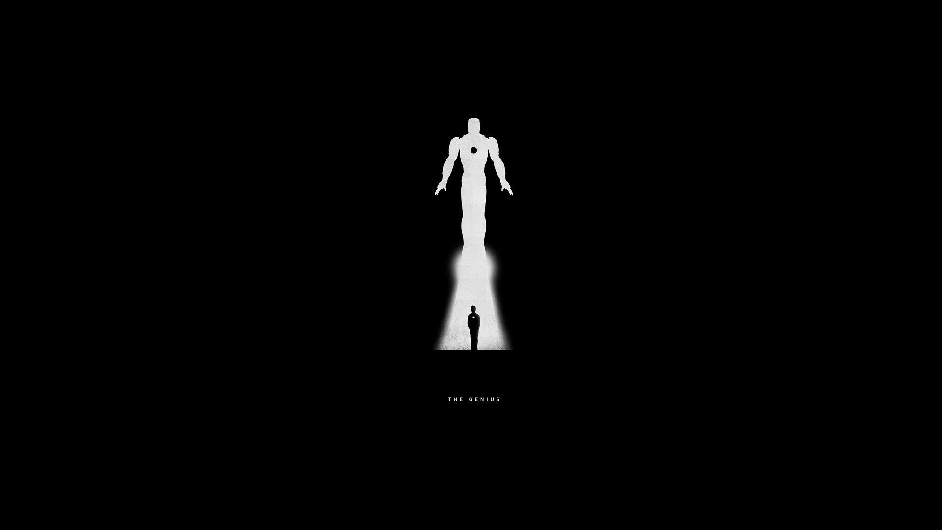 1920x1080 Minimalist wallpaper of superhero movies