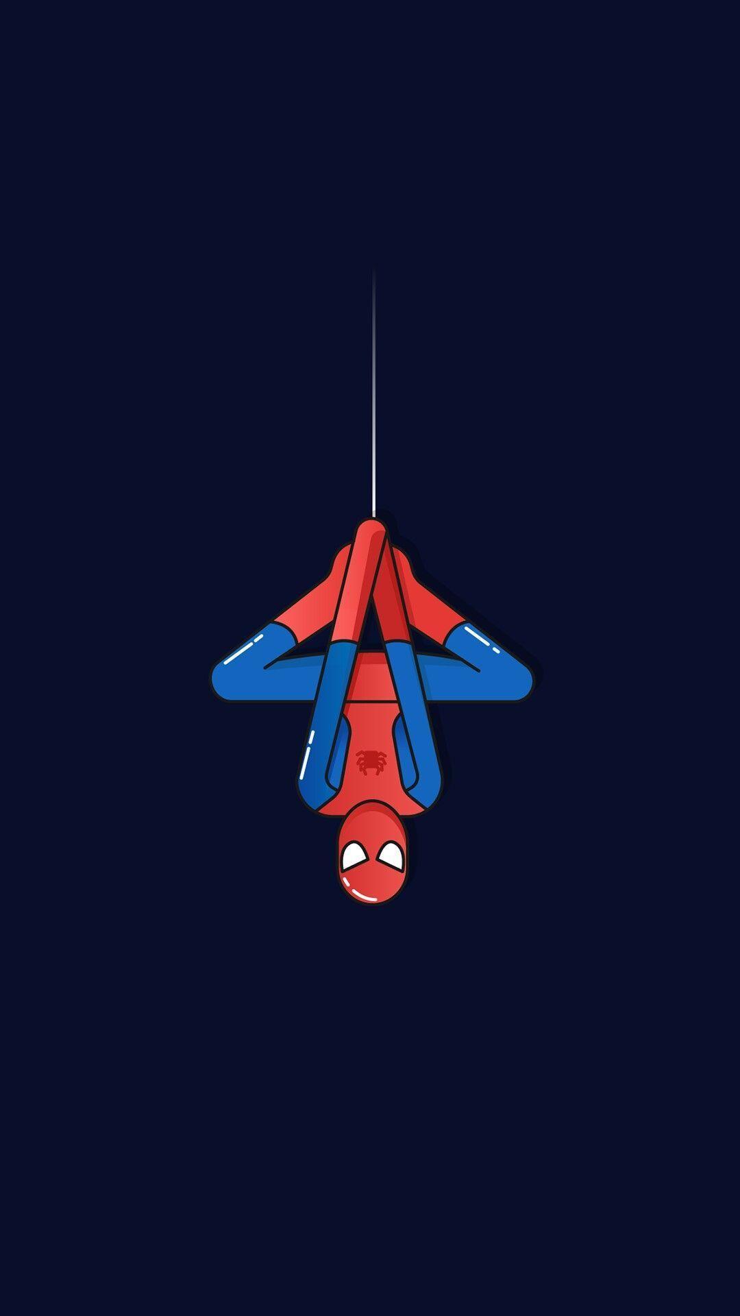1080x1920 Spider Man Minimalist Wallpaper