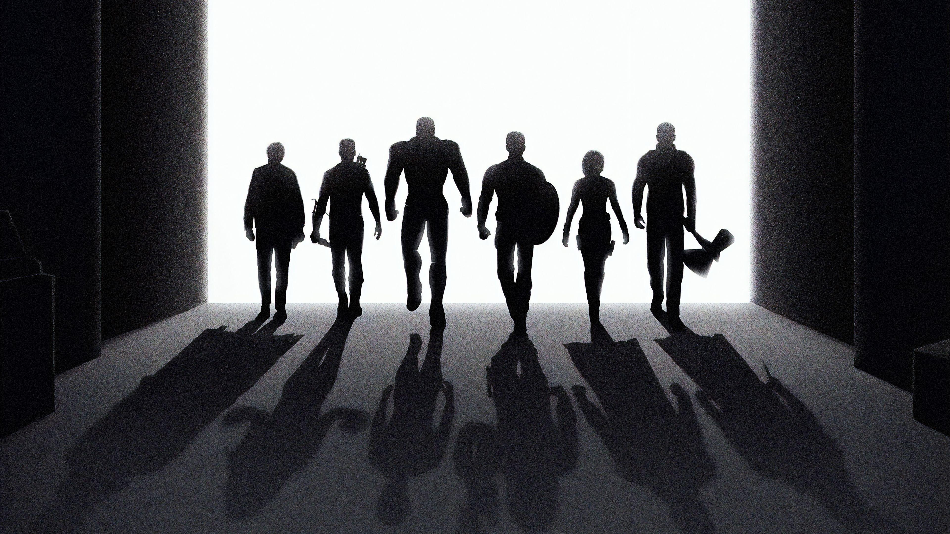 3840x2160 Avengers Endgame Minimal Black Artwork 4k Wallpaper
