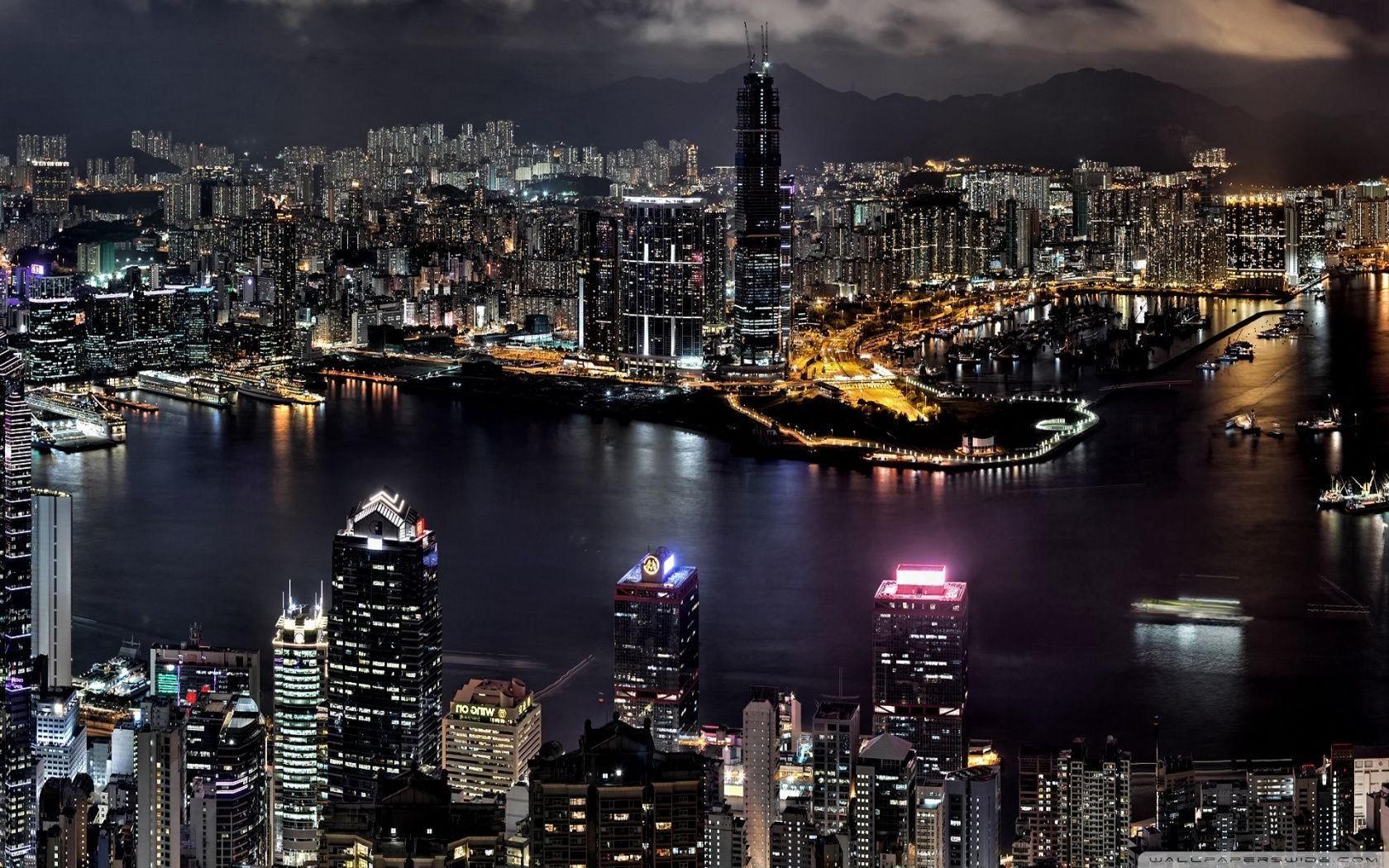 1680x1050 Travel & World Hong Kong Skyline wallpaper Desktop, Phone, Tablet