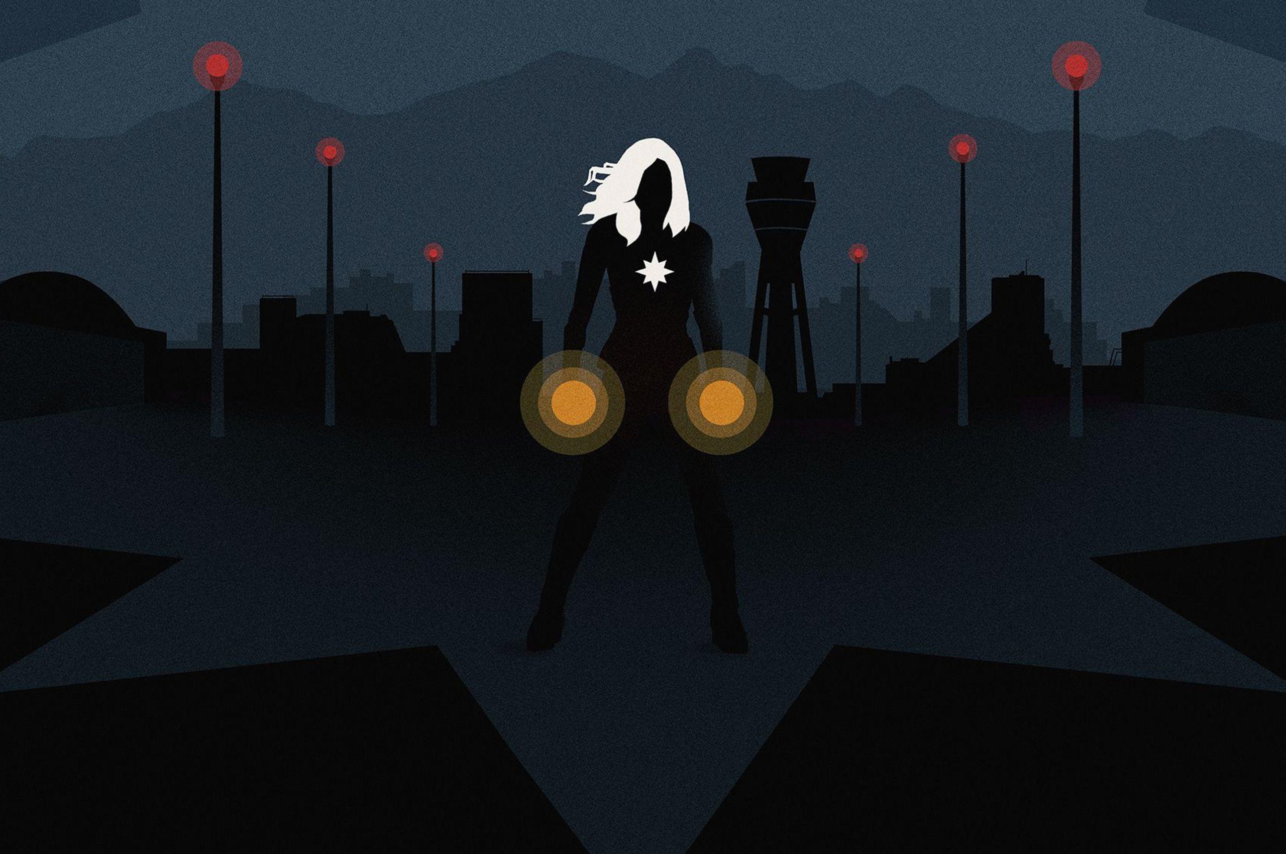 2560x1700 Captain Marvel Minimal Poster Chromebook Pixel HD 4k