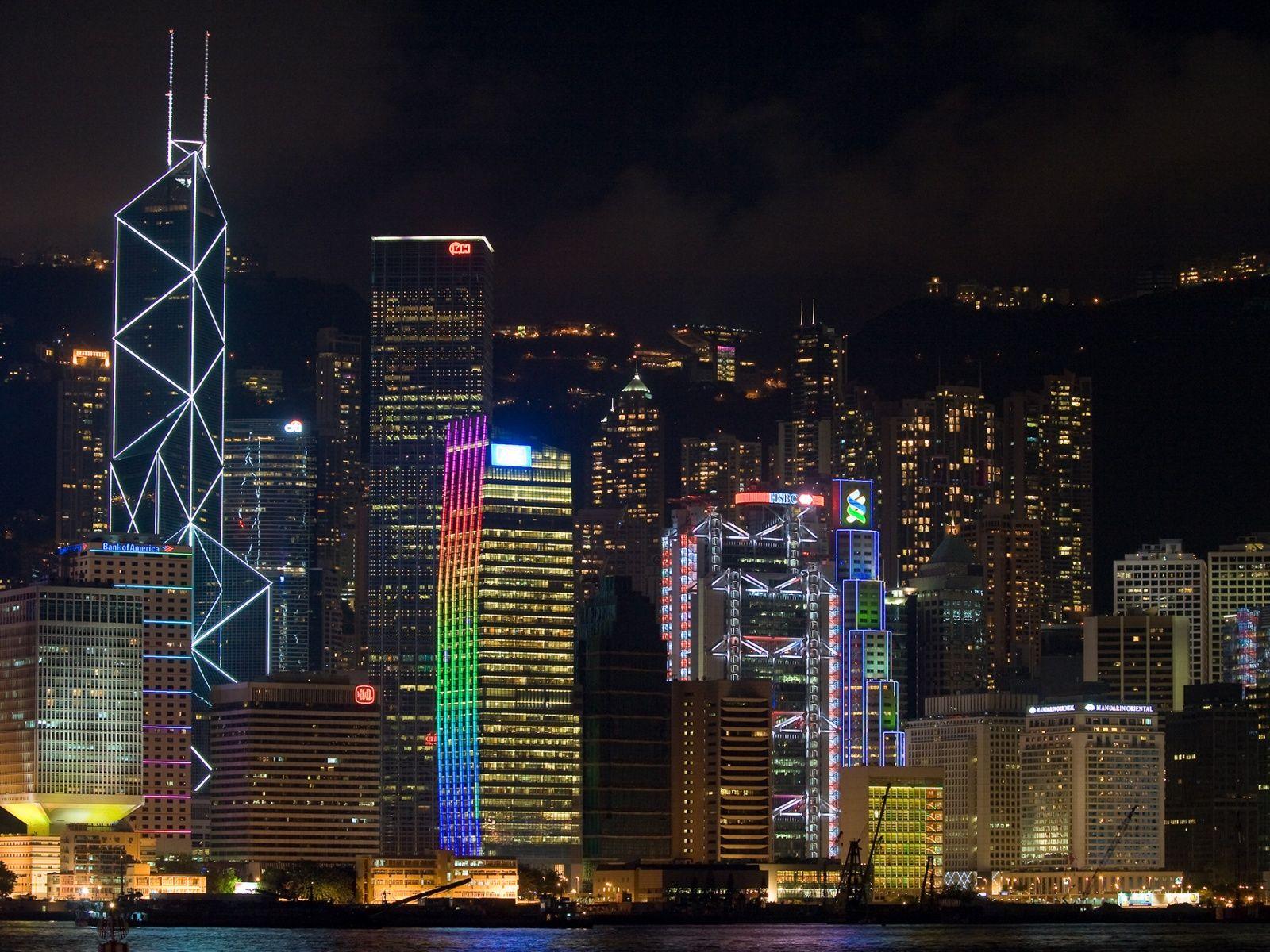 1600x1200 Hong Kong Skyline Wallpaperx1200
