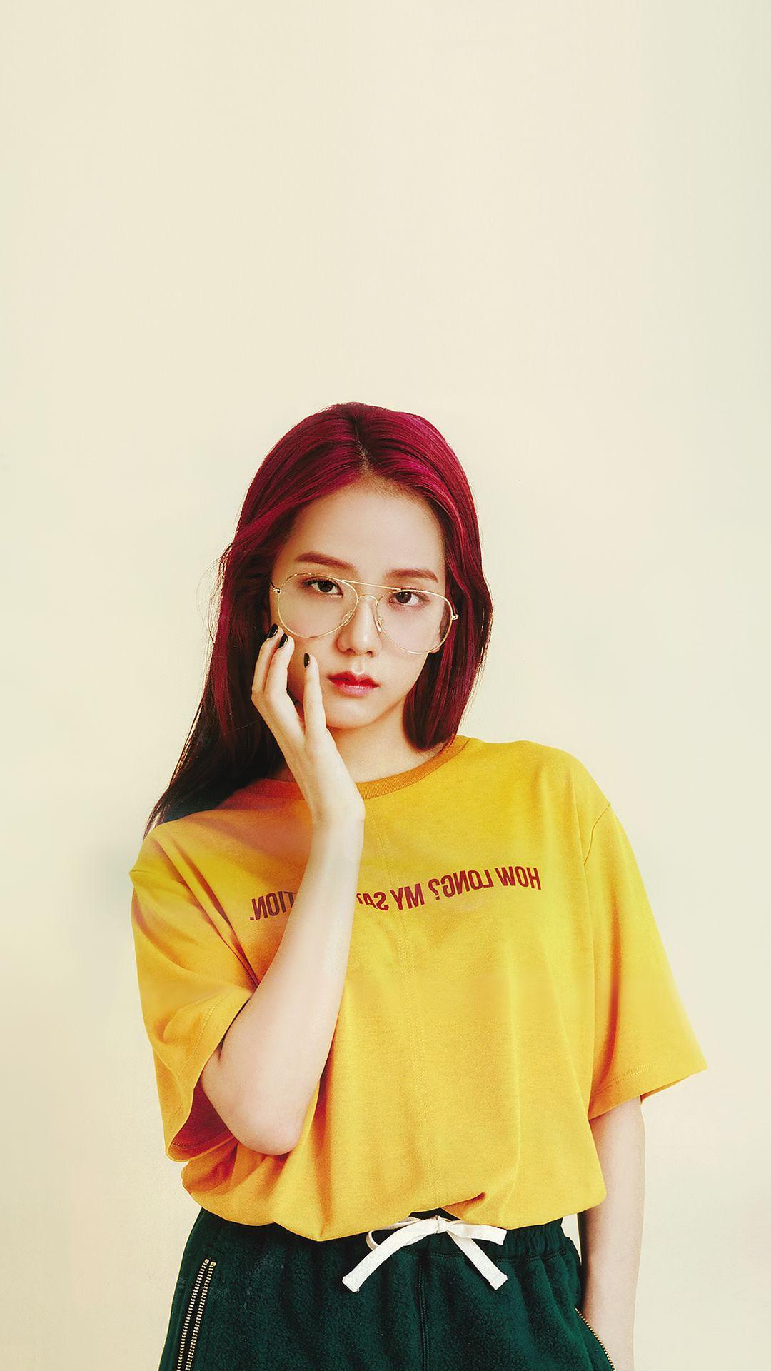 1080x1920 Jisoo with specs. Blakpink, Blackpink, Inspiração para fotos