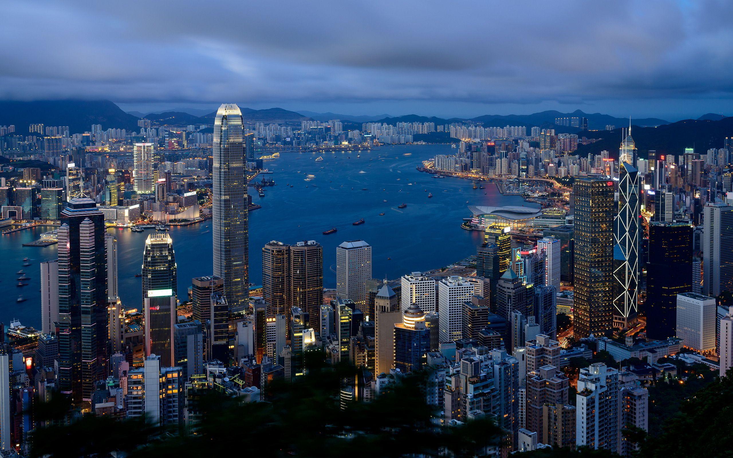 Hong Kong Skyline Wallpapers - Top Free Hong Kong Skyline Backgrounds ...