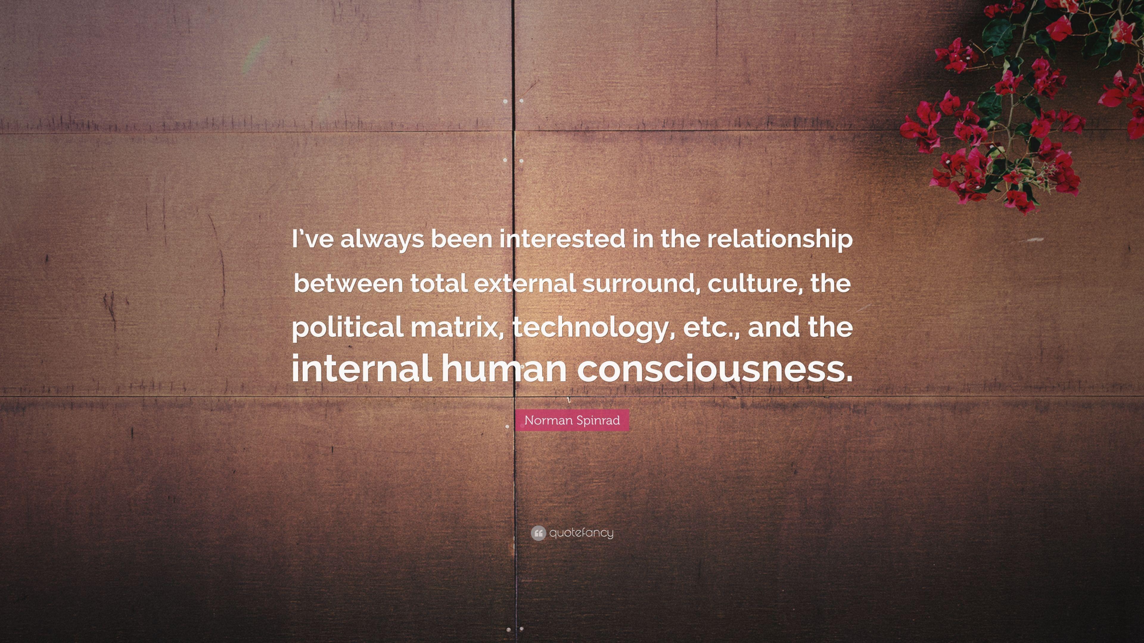 3840x2160 Norman Spinrad Quote: “I've always been interested in