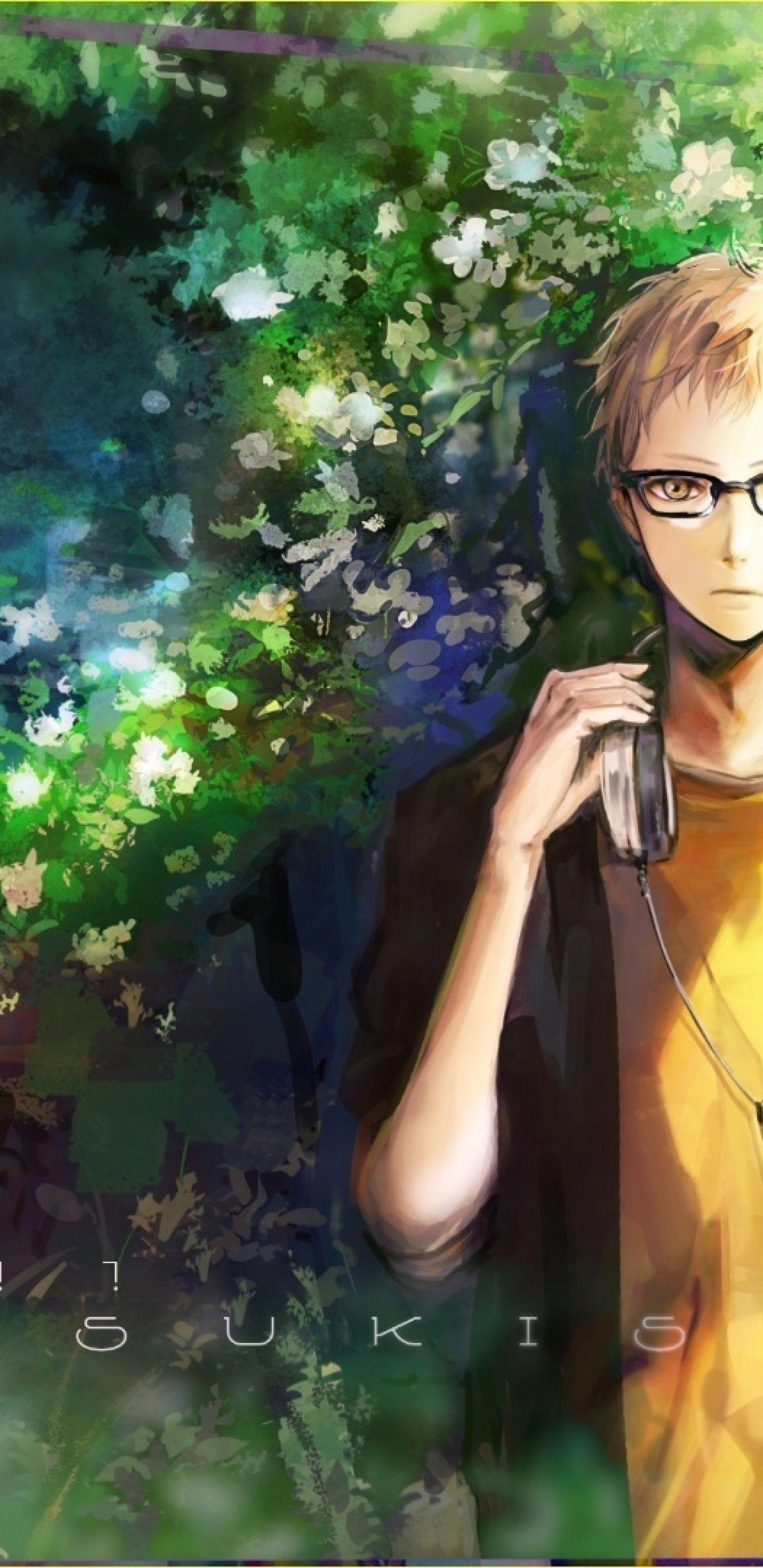 1440x2960 Download 1440x2960 Tsukishima Kei, Blonde, Haikyuu, Glasses