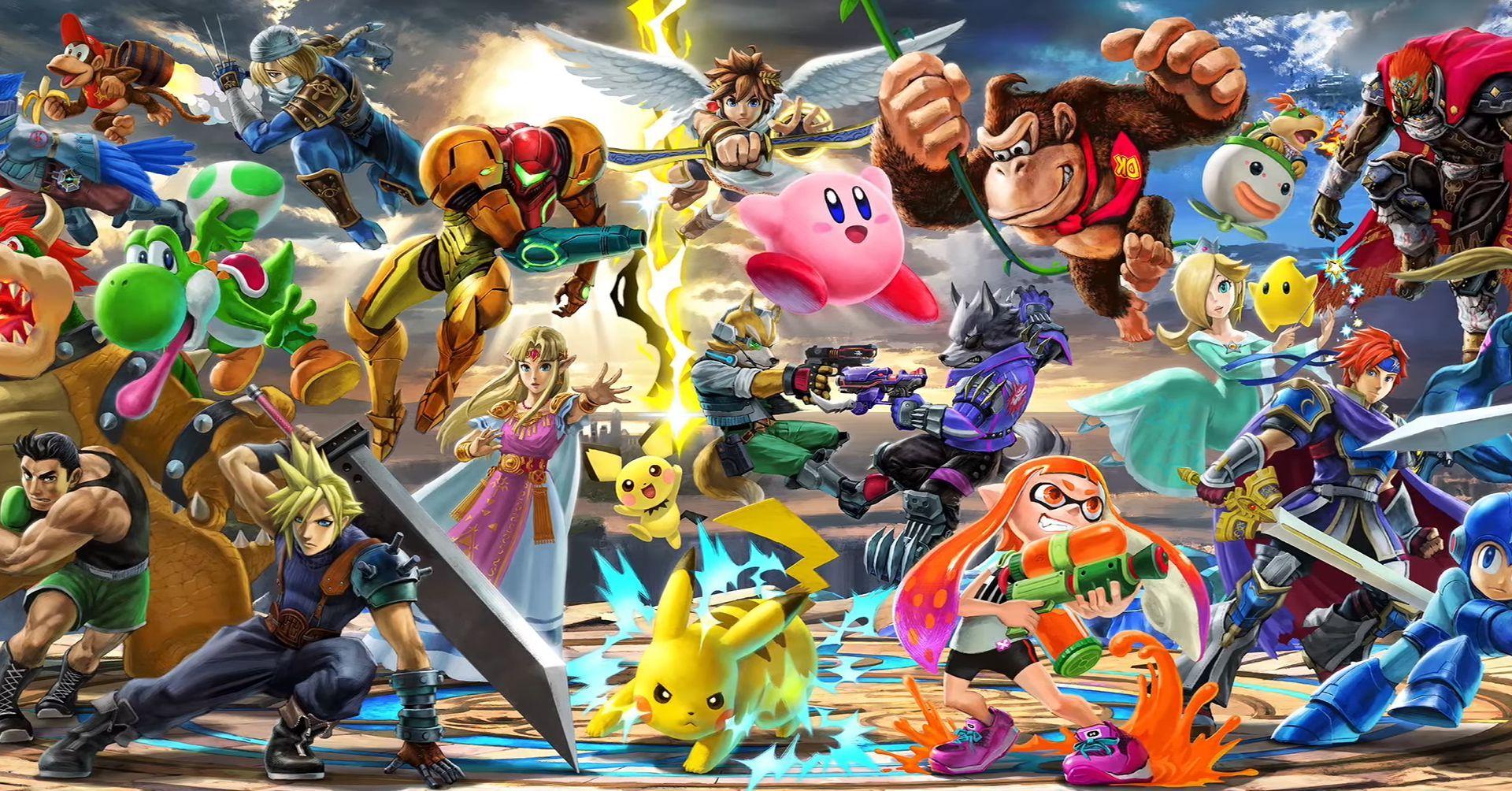 1920x1004 Super Smash Bros Ultimate All Characters Wallpaper