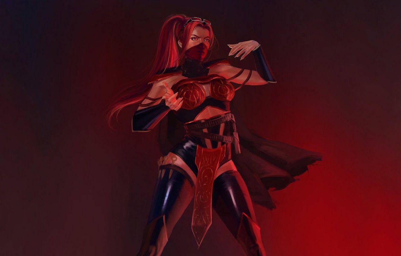 1332x850 Wallpaper Fighter, Art, Mortal Kombat, Mortal Kombat, Scarlet