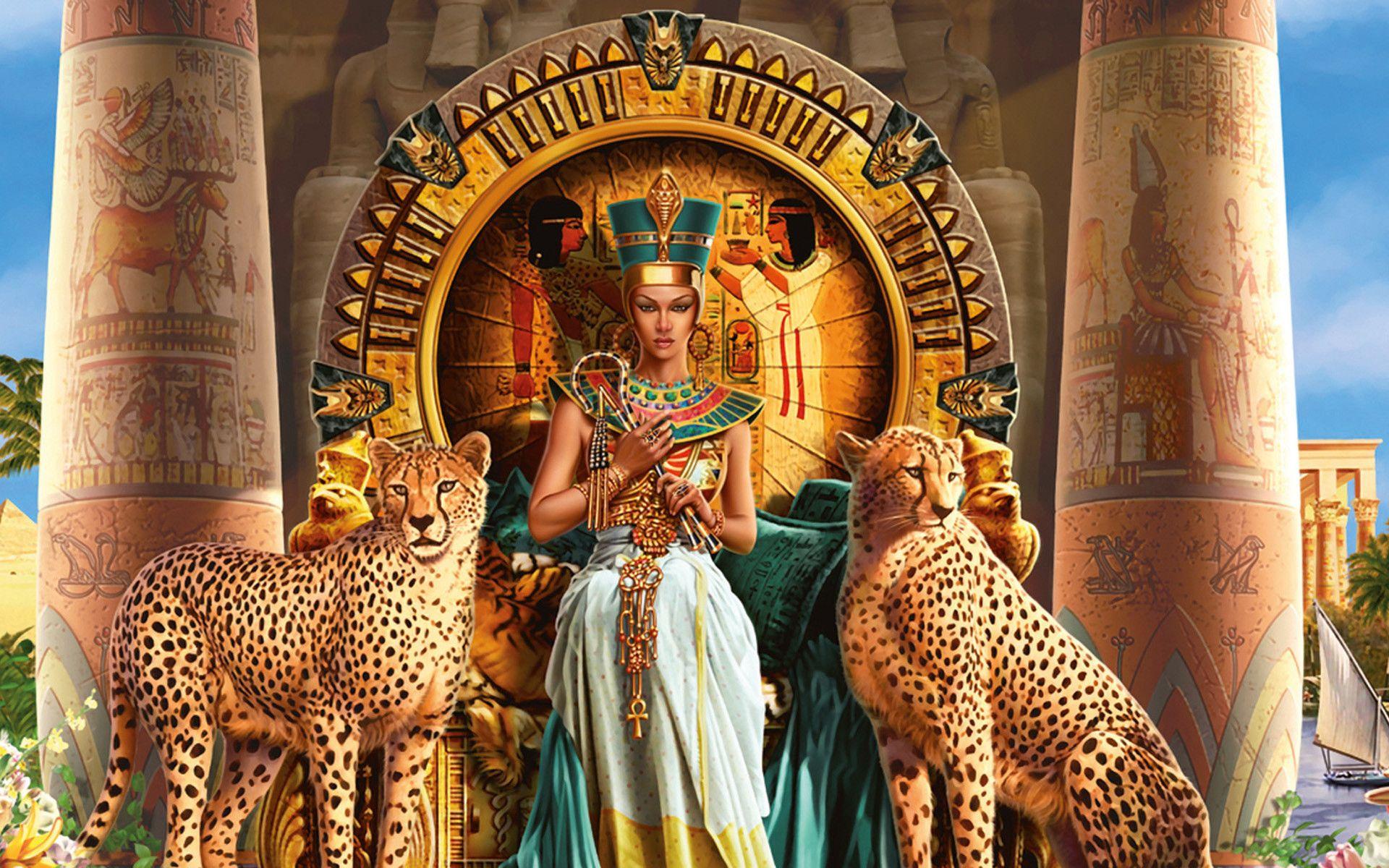 1920x1200 Egyptian Goddess Wallpaper