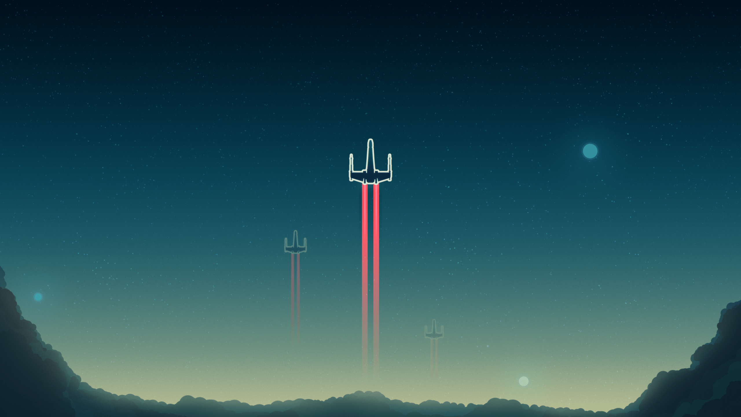 2560x1440 Wallpaper X Wing, Starfighter, Minimal, 4K, Minimal