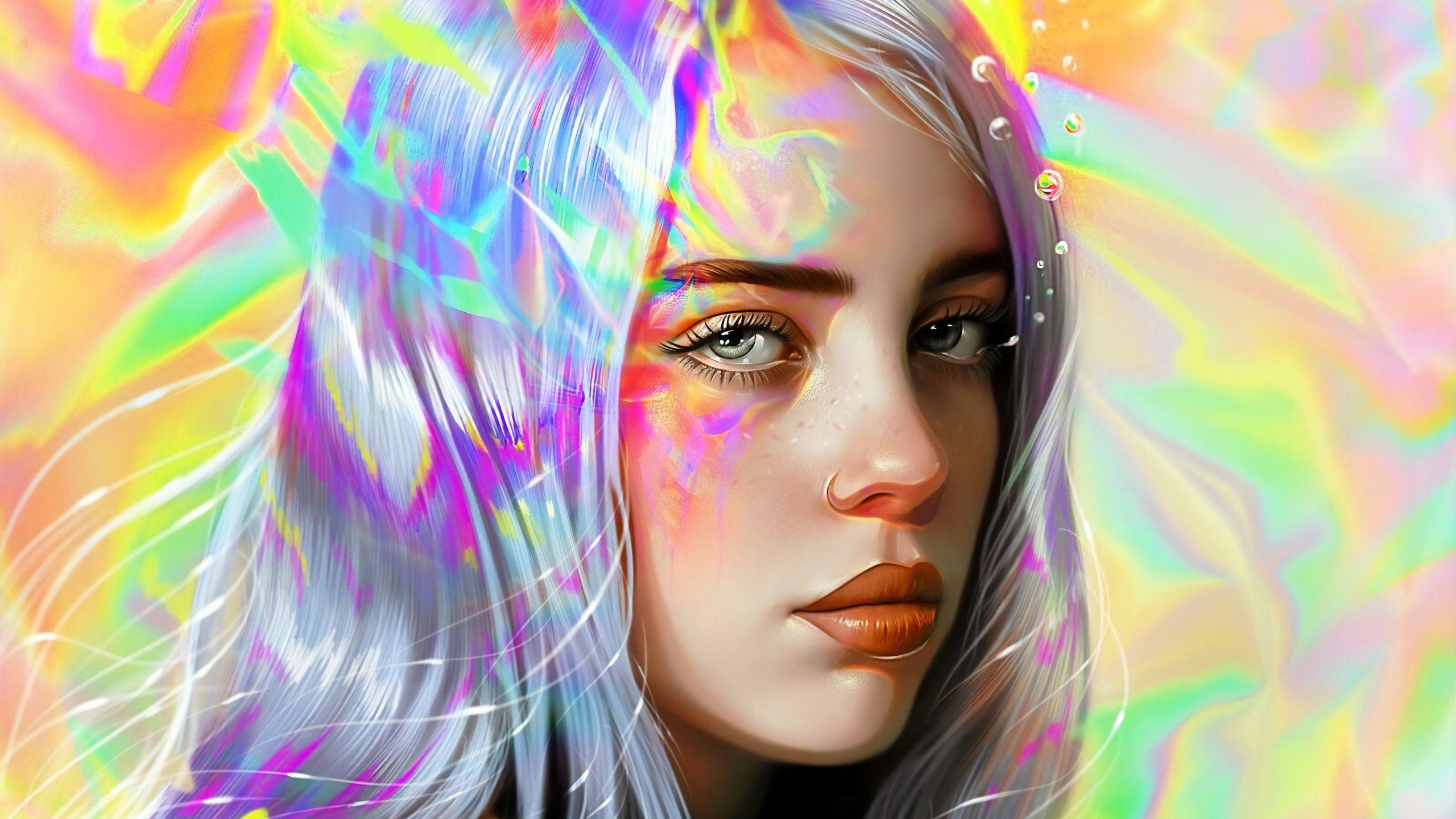 2560x1440 Billie Eilish Art 5k 1440P Resolution HD 4k Wallpaper