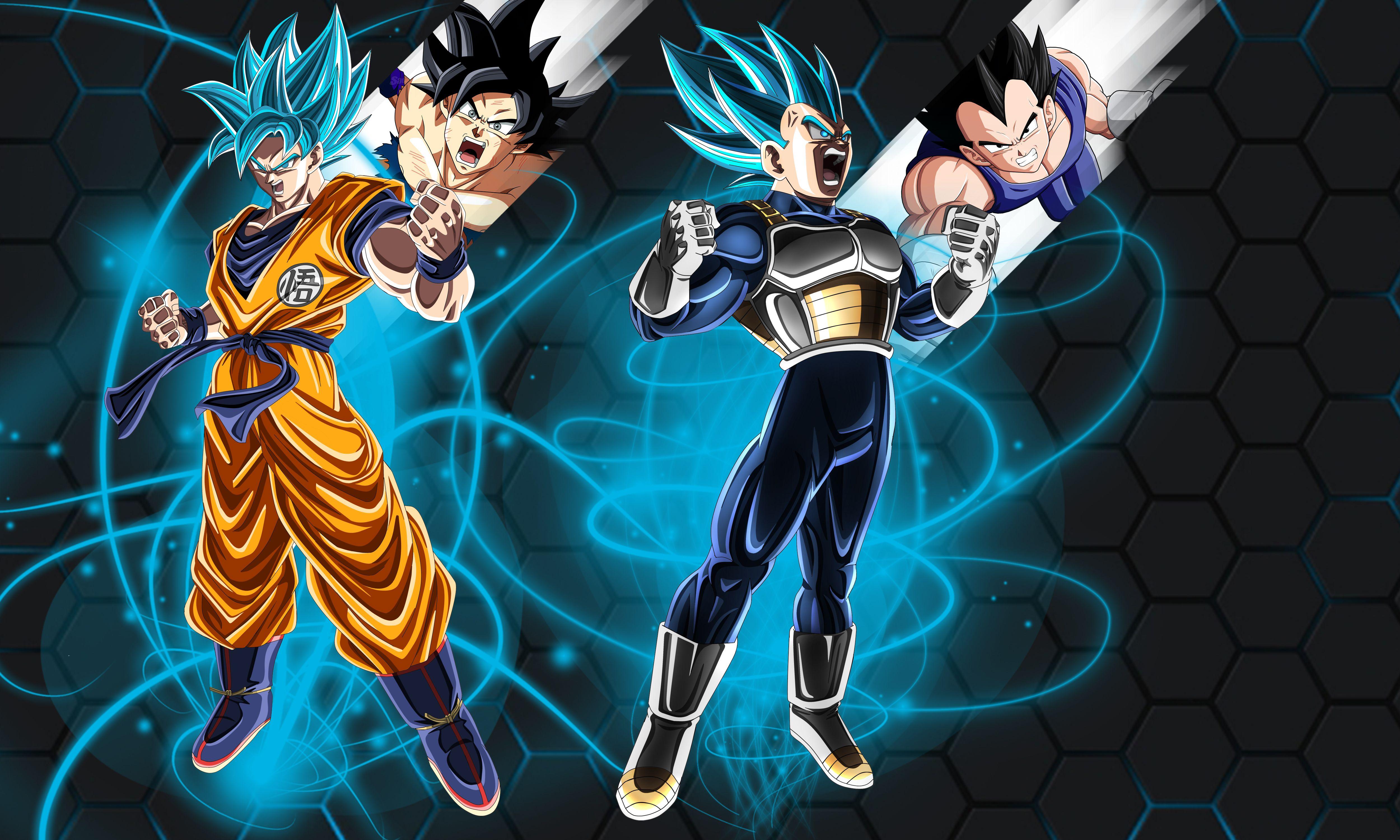 Goku vs Vegeta Dragon Ball Super 8K Wallpaper