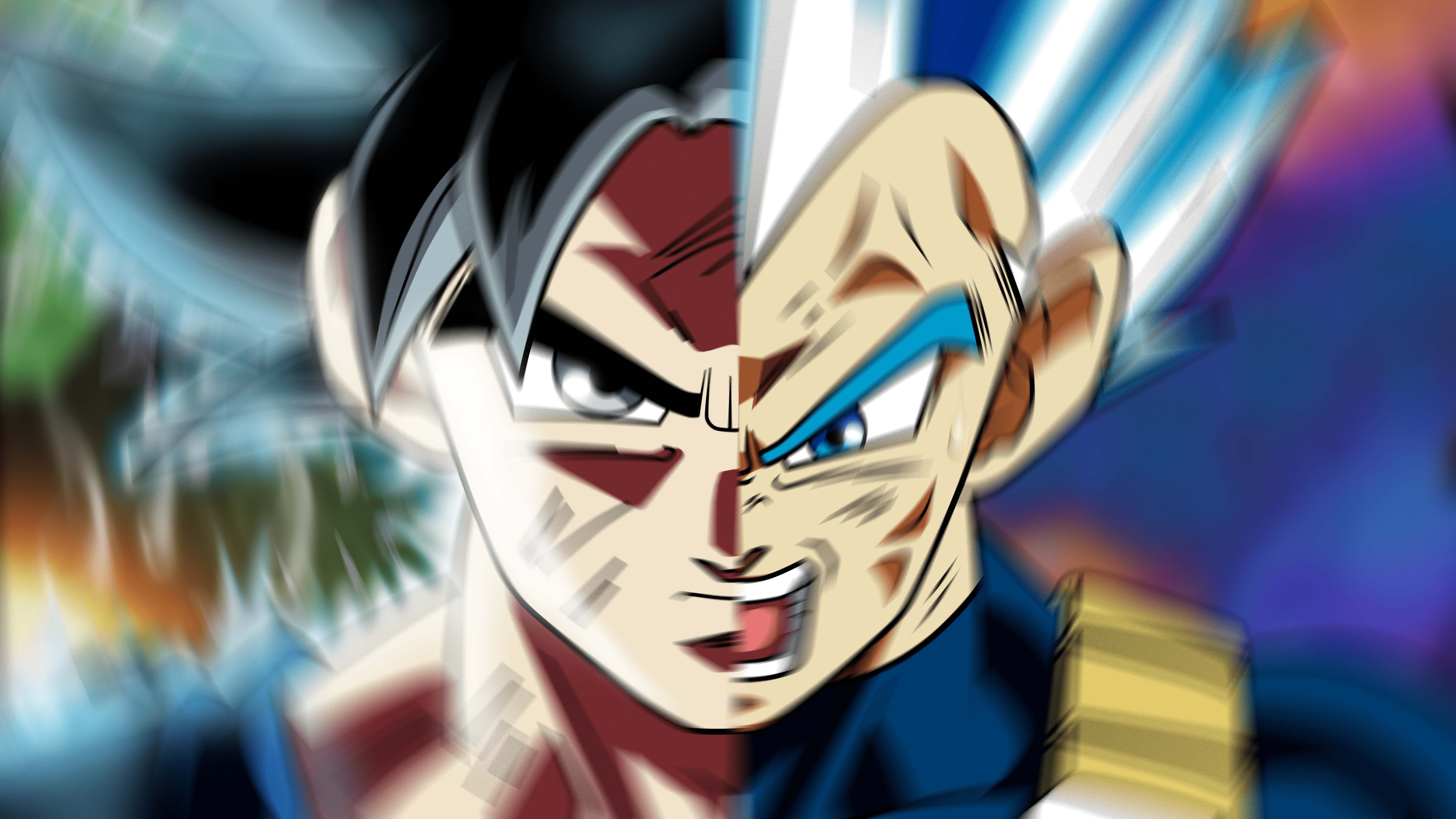 5760x3240 Goku e Vegeta 5k Retina Ultra HD Wallpaper. Background Image