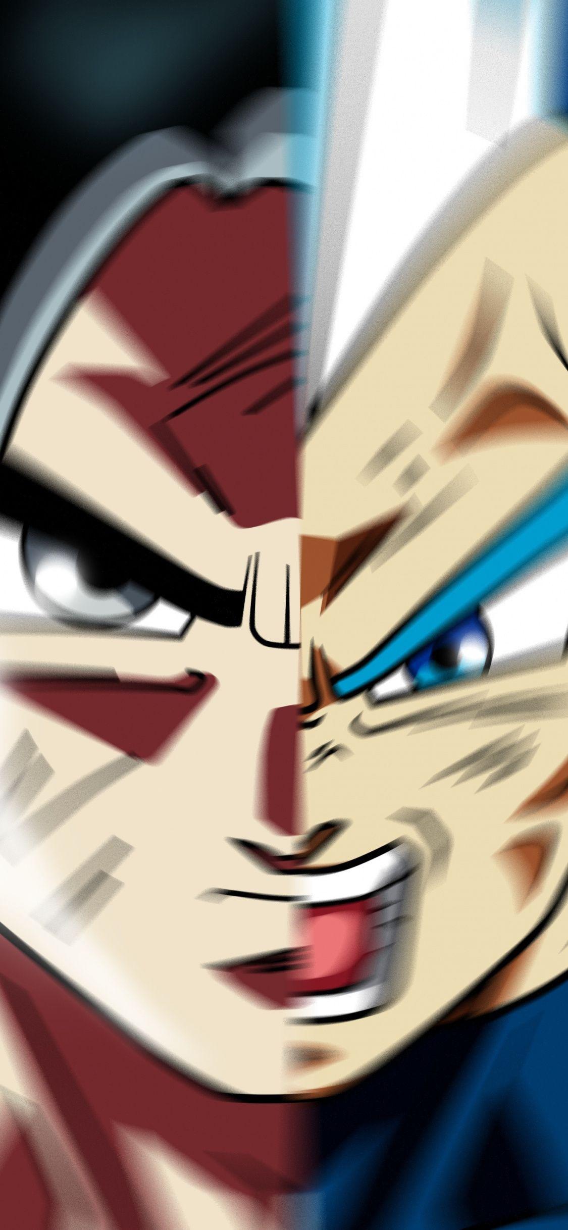 1125x2436 Face Off, Goku And Vegeta, Dragon Ball Super, Wallpaper