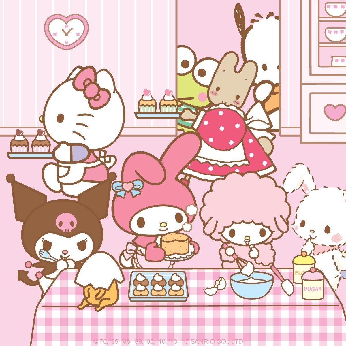 1200x1200 Sanrio Wallpaper, Hello Kitty Wallpaper, Tamagotchi Theme