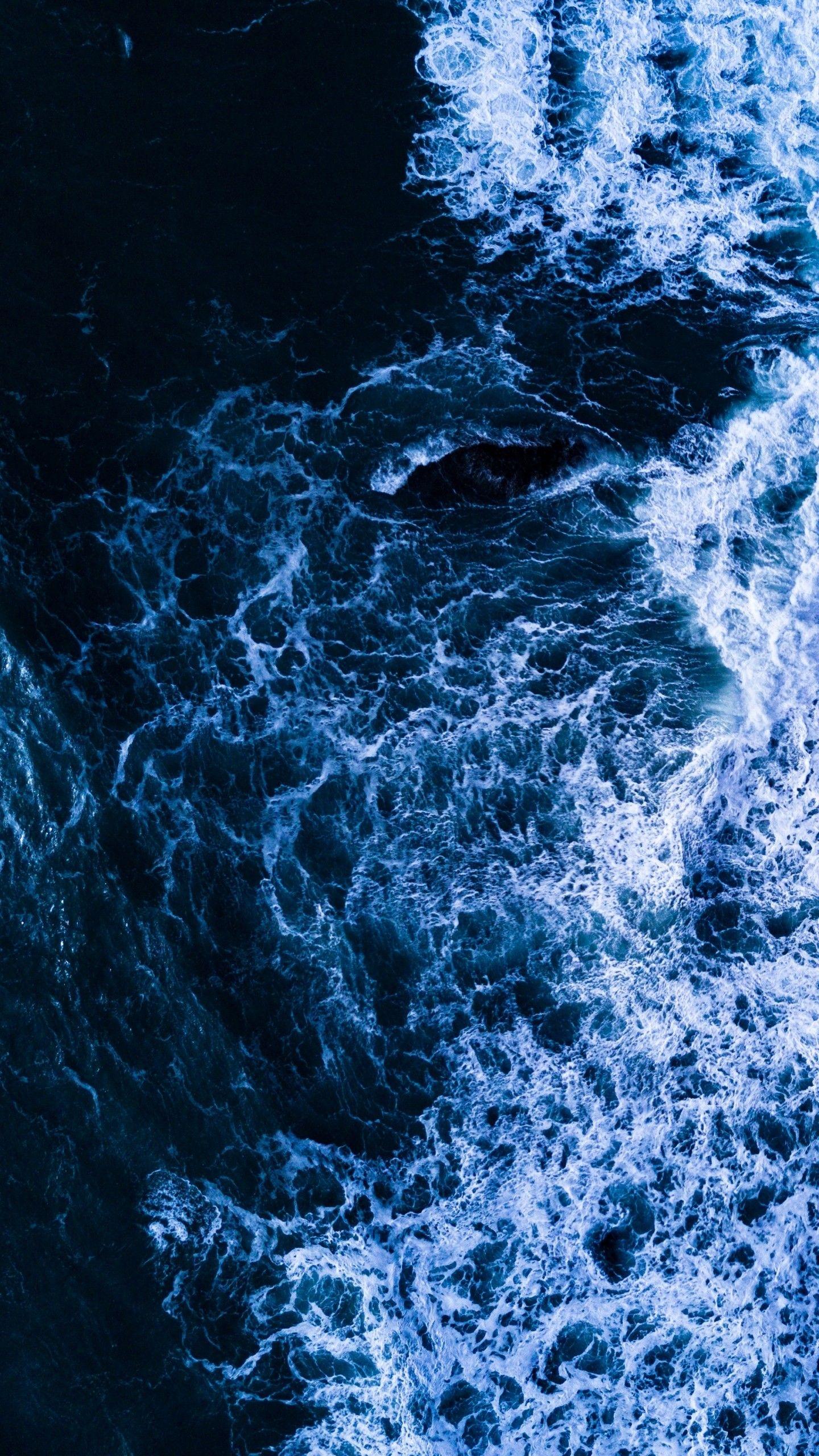 1440x2560 Sea Foam Surf Water Wallpaper - [1440x2560]