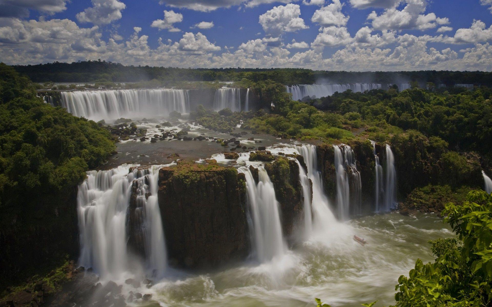 1920x1200 Wonderful Iguazu Falls Brazil wallpaper. Wonderful Iguazu Falls