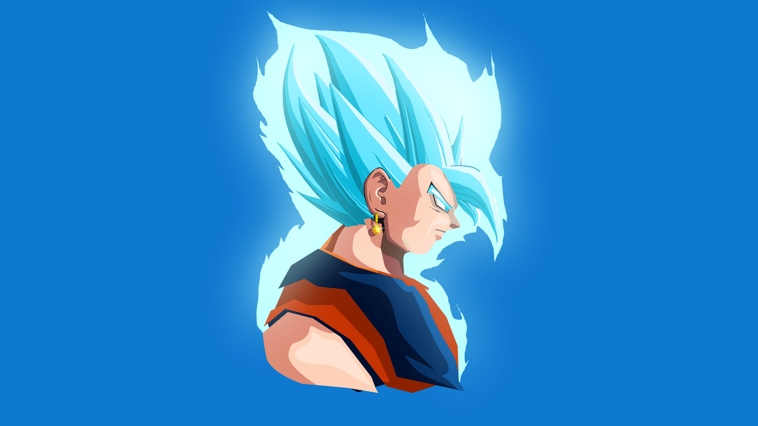 2560x1440 Wallpaper Vegeta, Dragon Ball, Minimal, 4K, Anime