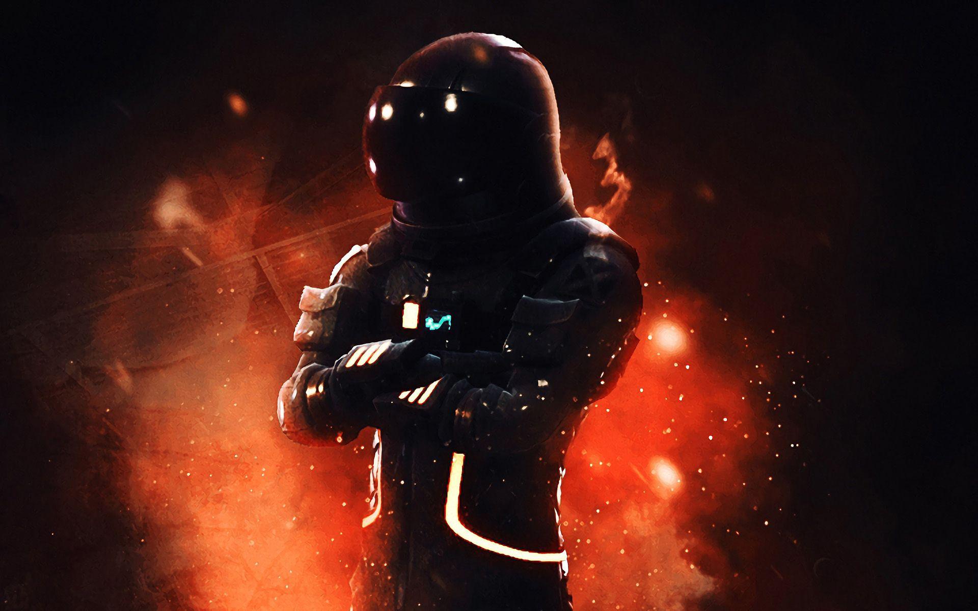 1920x1200 Download wallpaper Dark Voyager, darkness, Fortnite, characters