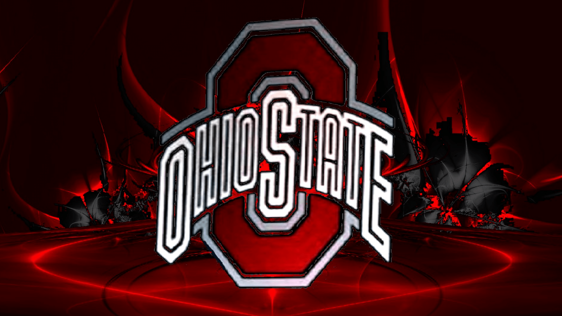 1920x1080 OHIO STATE RED BLOCK O ON A ABSTRACT - Ohio State Buckeyes