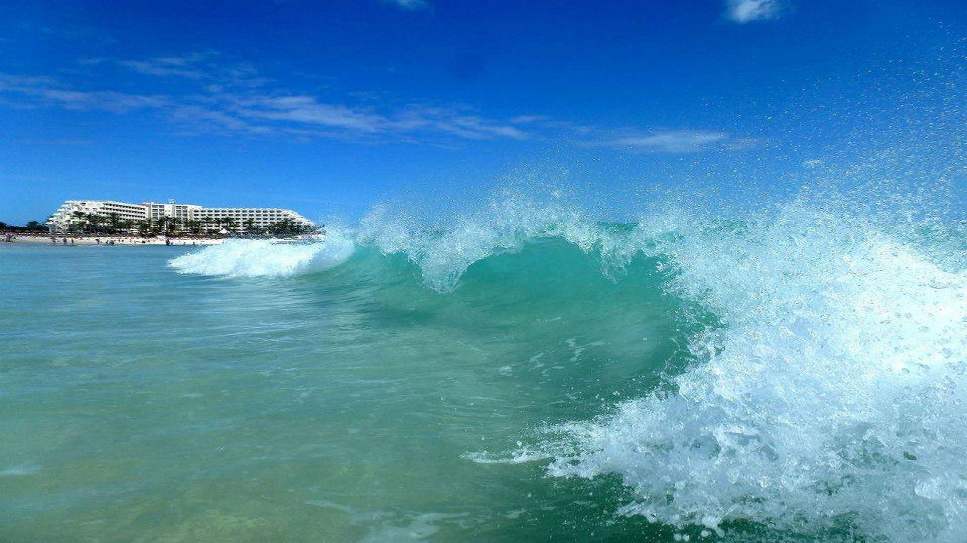 1920x1080 Beautiful Waves At grandes playas, Corralejo