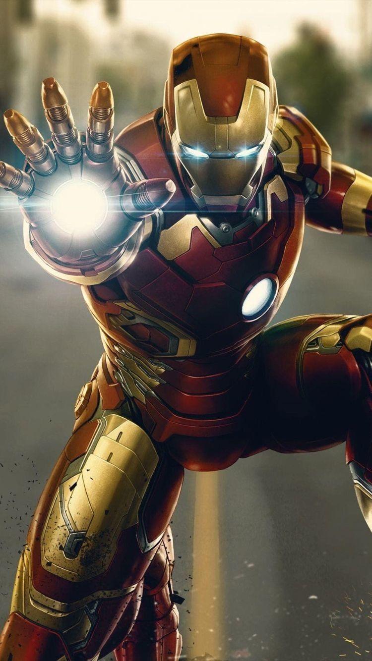 750x1334 Iron man end game wallpaper
