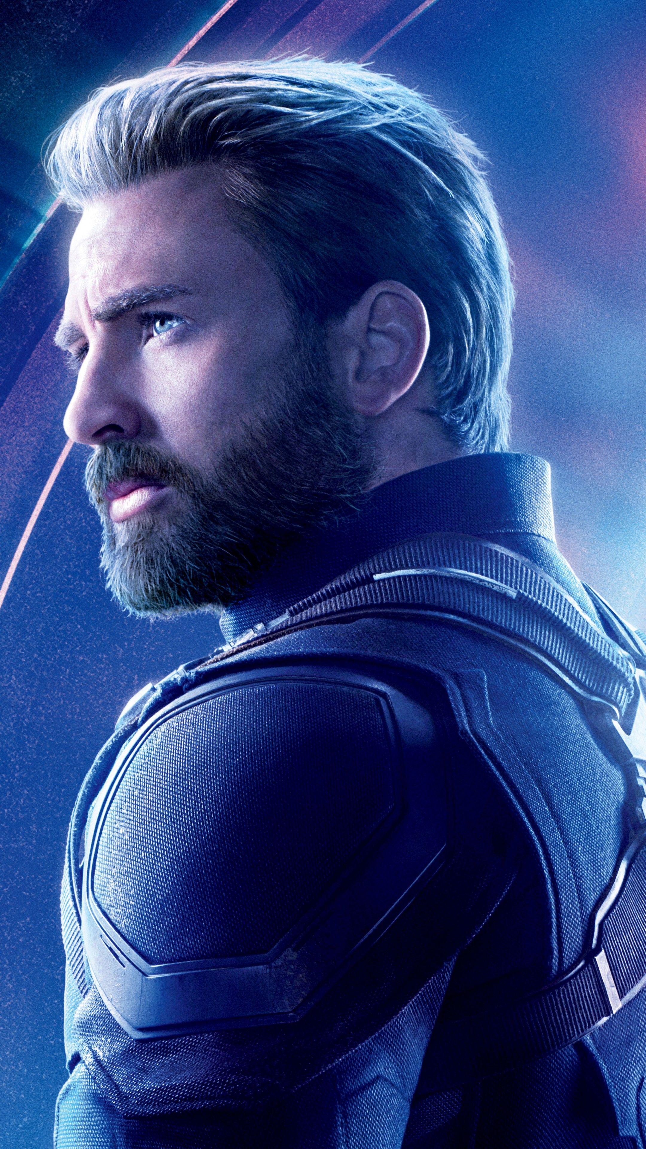 2160x3840 Wallpaper Avengers: Infinity War, Captain America, Chris Evans, 8k, Movies