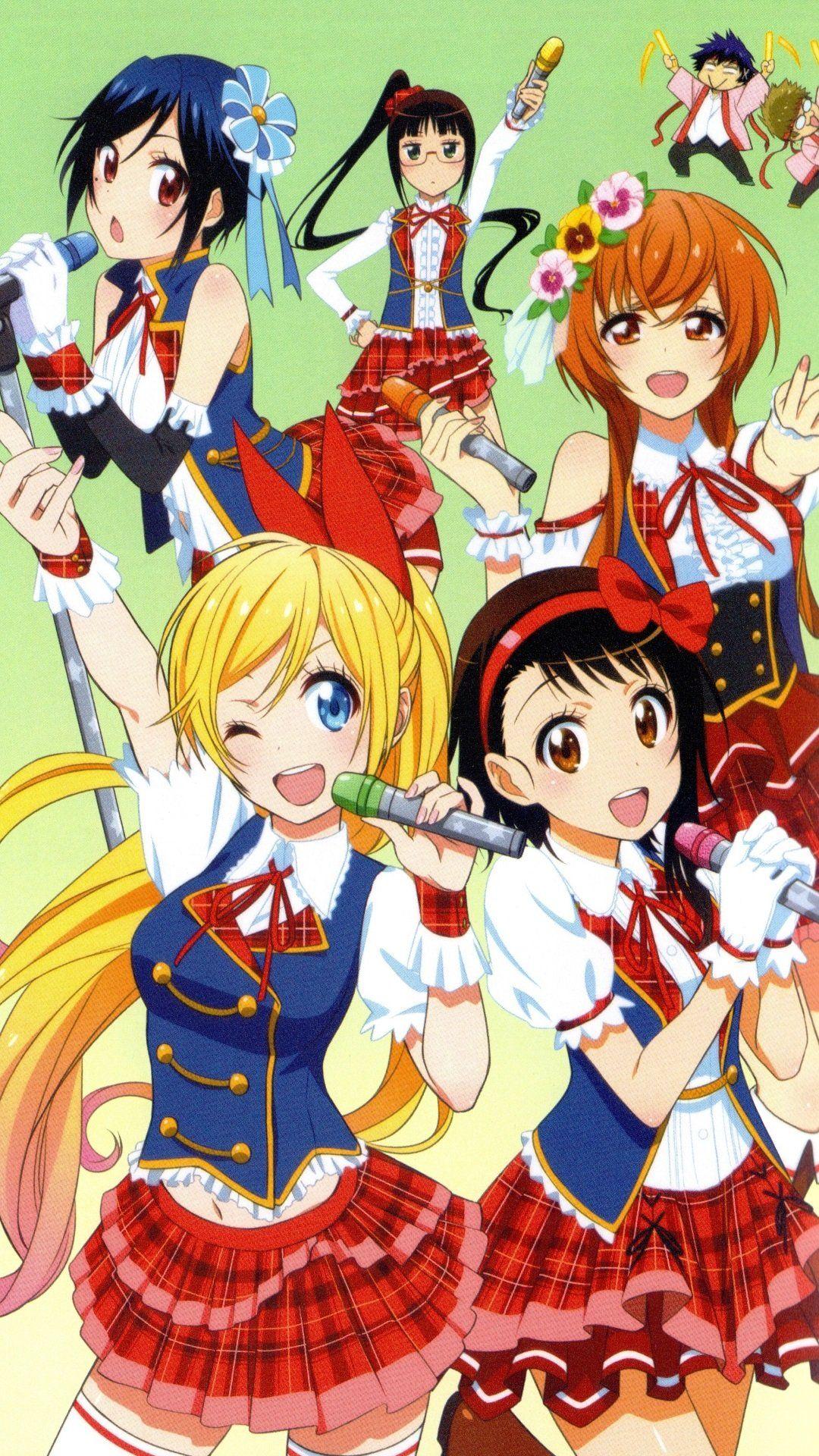 1080x1920 Nisekoi (False Love) second season anime smartphone wallpaper