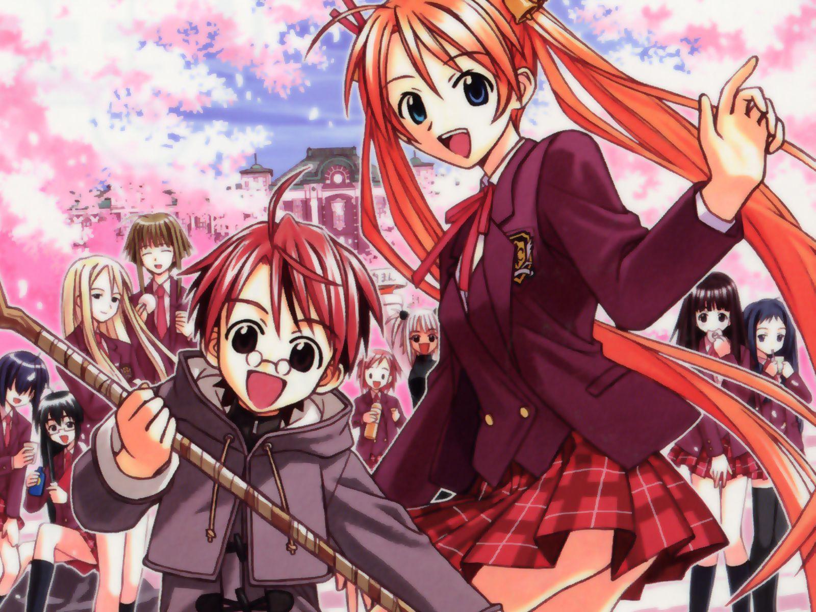Hình nền 1600x1200 Mahou Sensei Negima.  Mahou