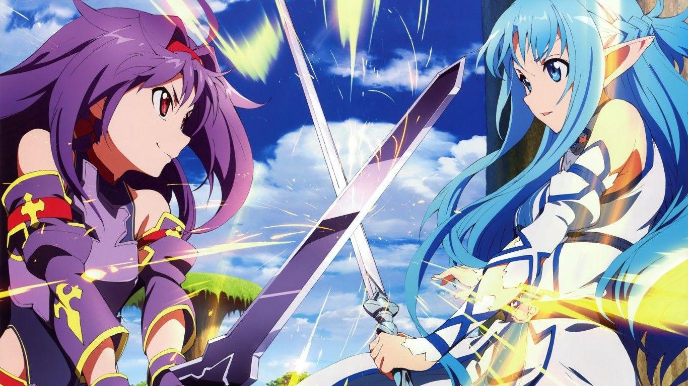 1366x768 Free download anime Sword Art Online Yuuki Asuna Konno Yuuki