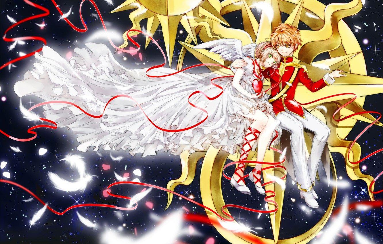 1332x850 Wallpaper art, pair, two, kinomoto sakura, card captor sakura, li