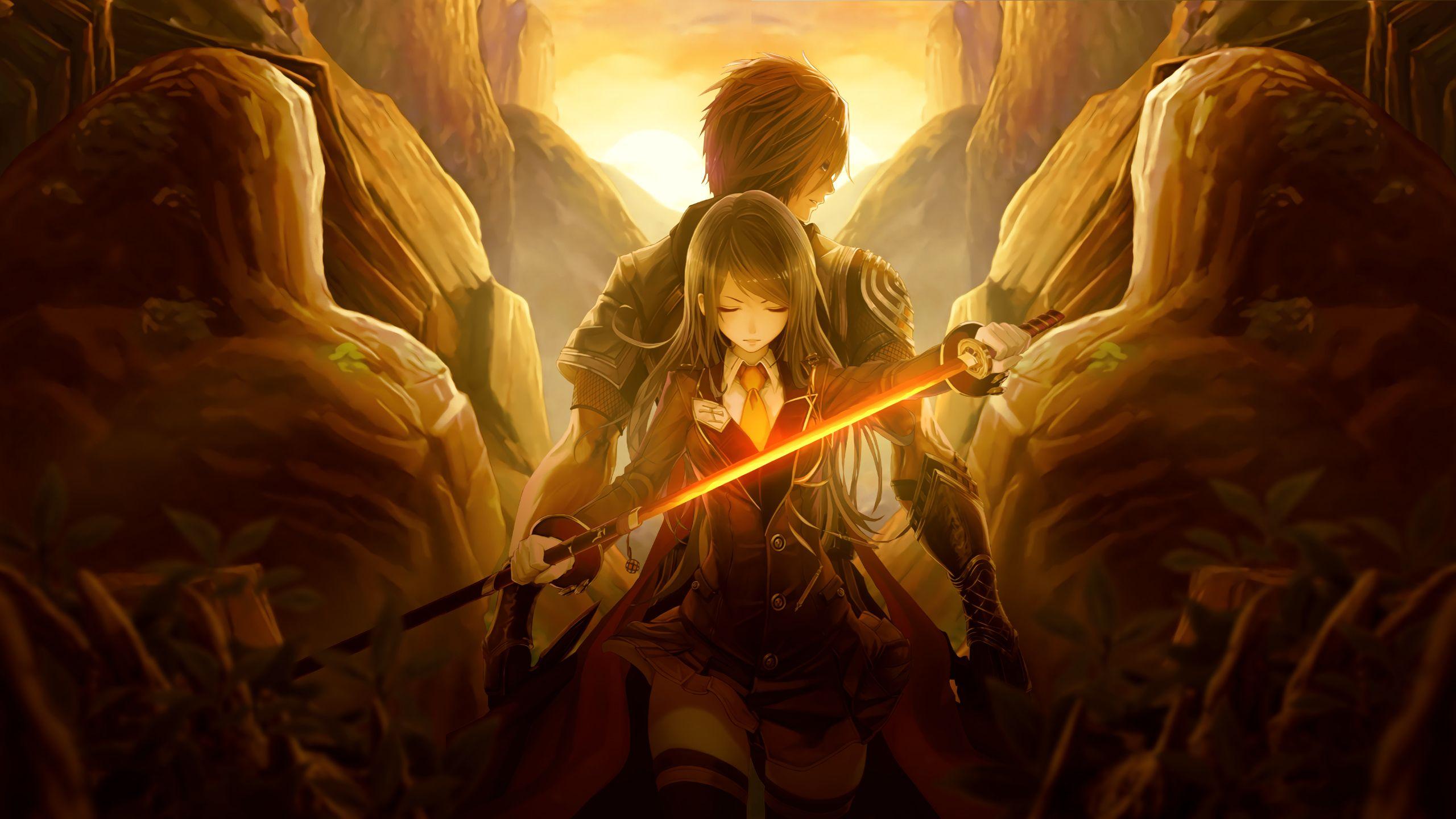 2560x1440 Batan And Kikyo, HD Anime, 4k Wallpaper, Image, Background