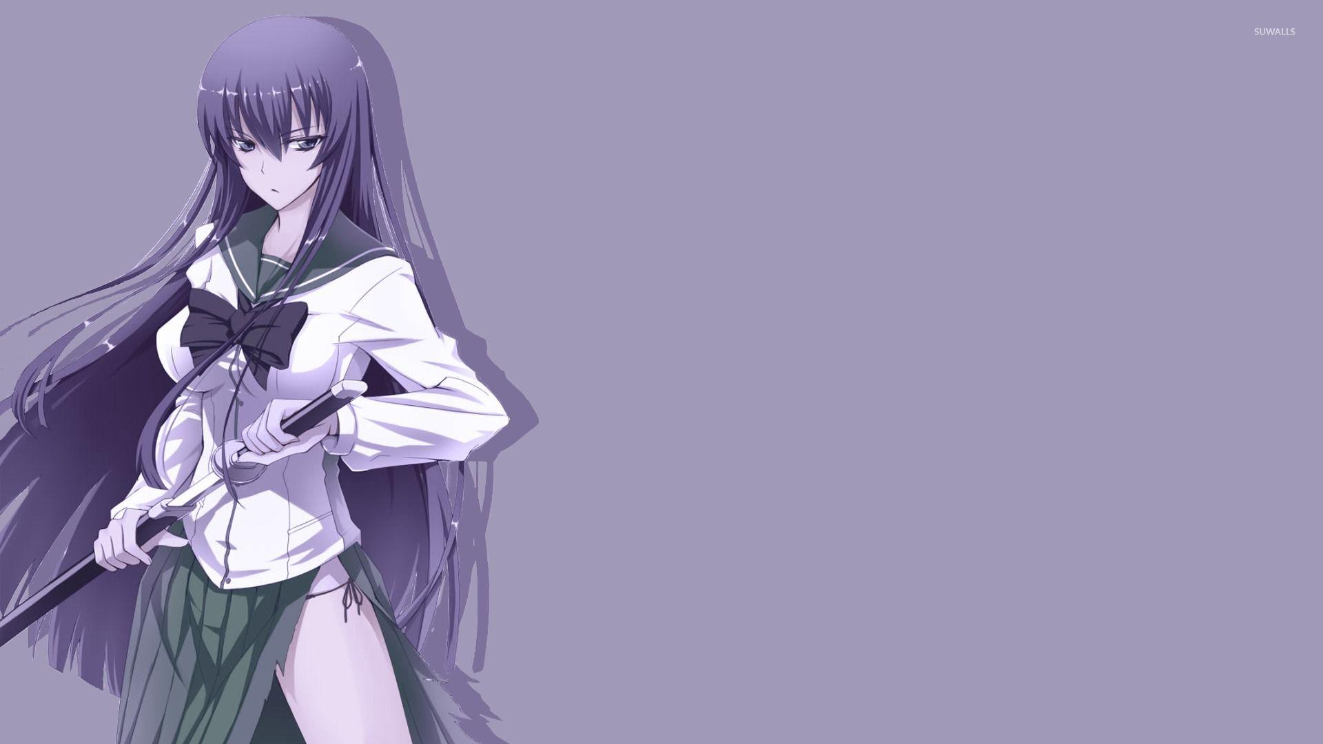1920x1080 Busujima Saeko in Highschool of the Dead wallpaper