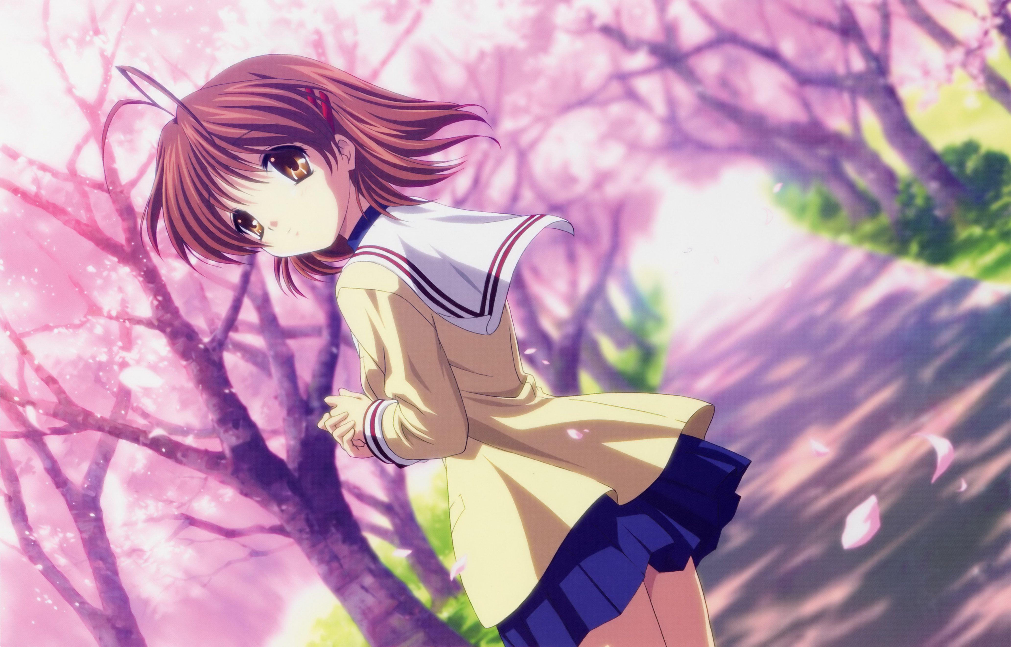 4130x2643 Tags: CLANNAD, KEY (Studio), Furukawa Nagisa, Official Art, Kyoto