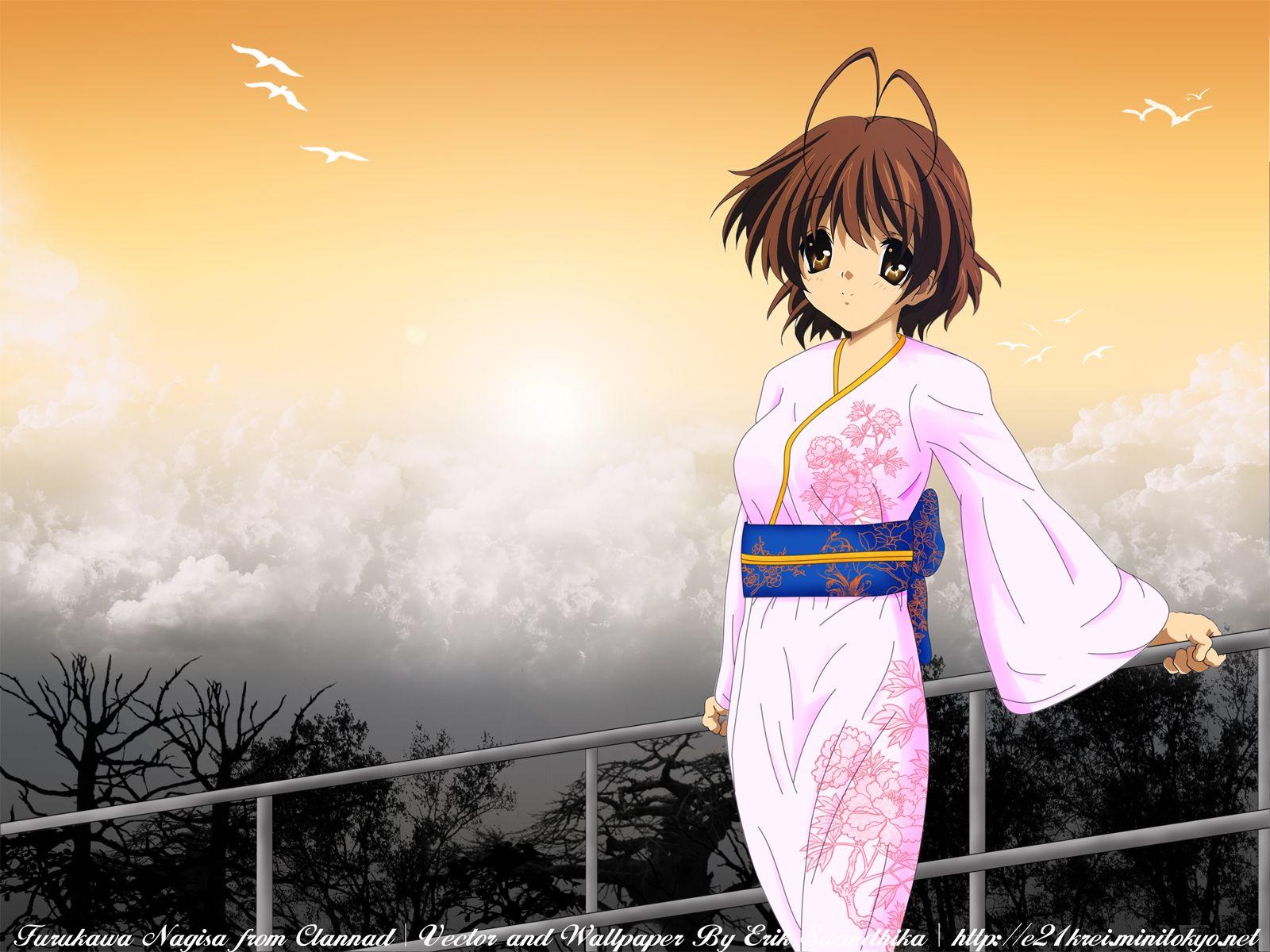 1600x1200 Clannad Wallpaper: Furukawa Nagisa First Sun