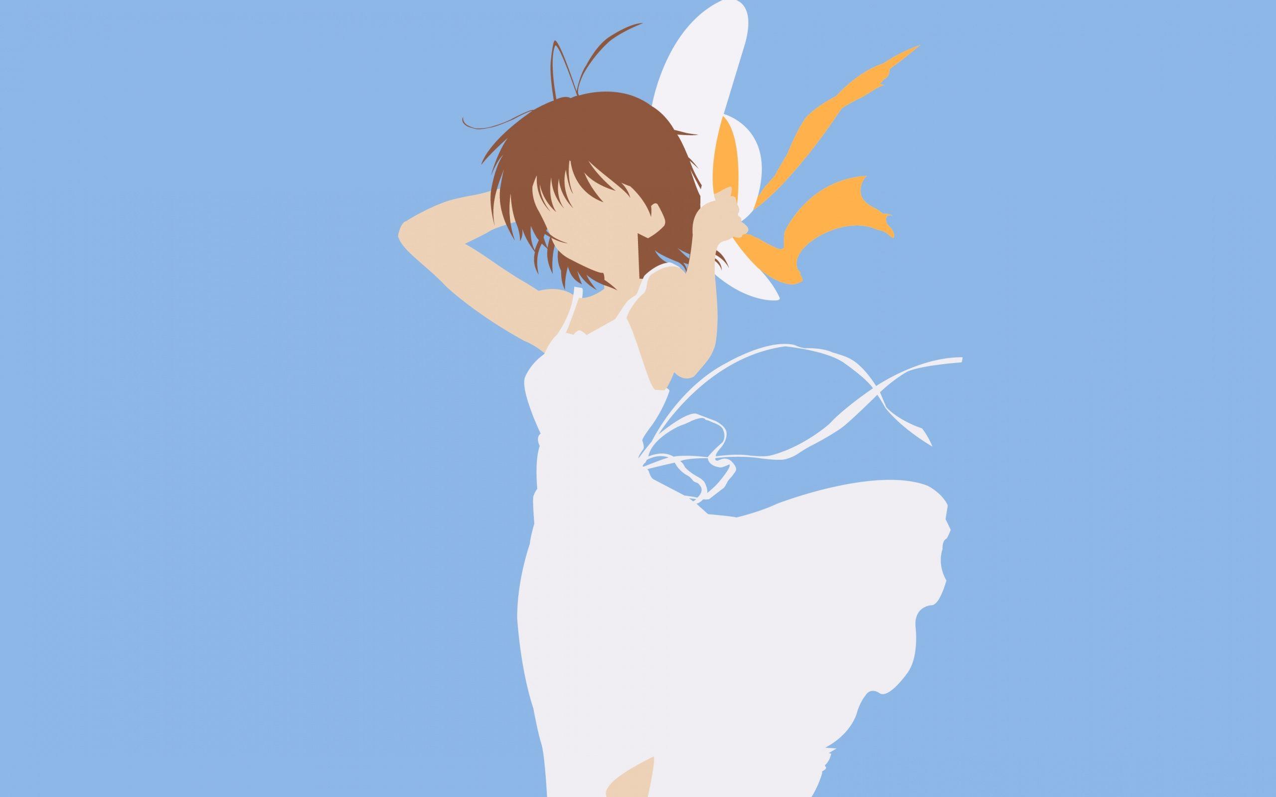 2560x1600 Download Anime, white dress, Nagisa Furukawa, Clannad wallpaper